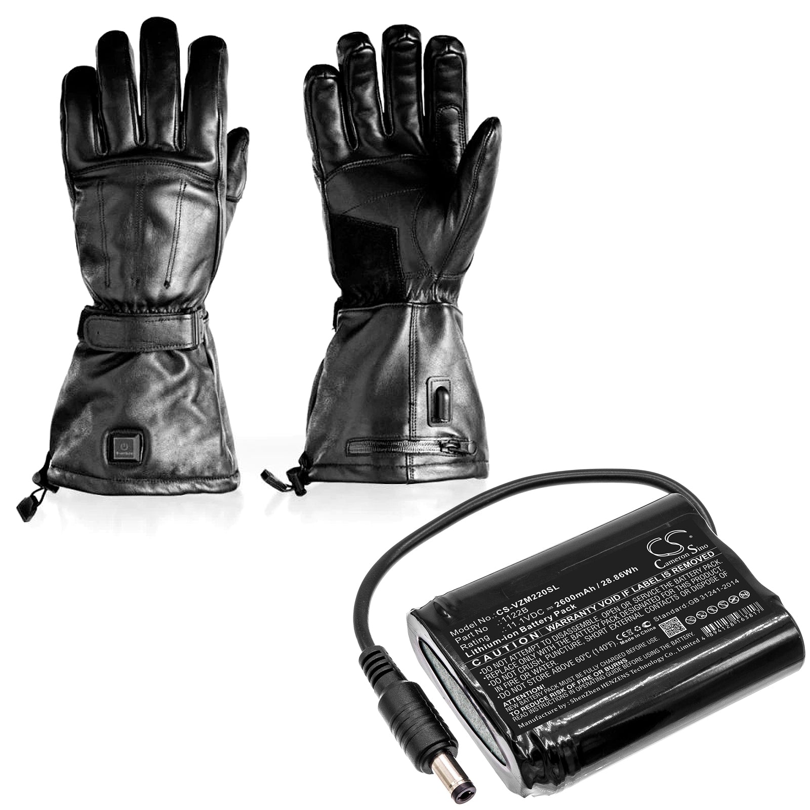 Li-ion Battery fits Venture Heat, Mc-1645, Zmcb2200 11.1V, 2600mAh Heated Clothes Cameron Sino Technology Limited