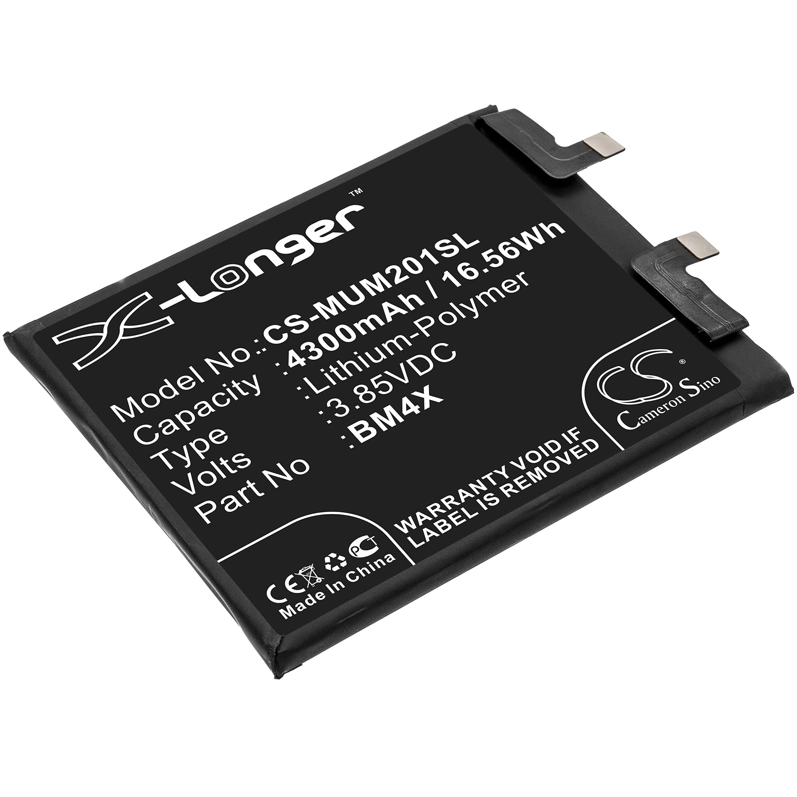 Li-Polymer Battery fits Xiaomi, Bm4x 3.85V, 4500mAh Mobile & SmartPhone Cameron Sino Technology Limited