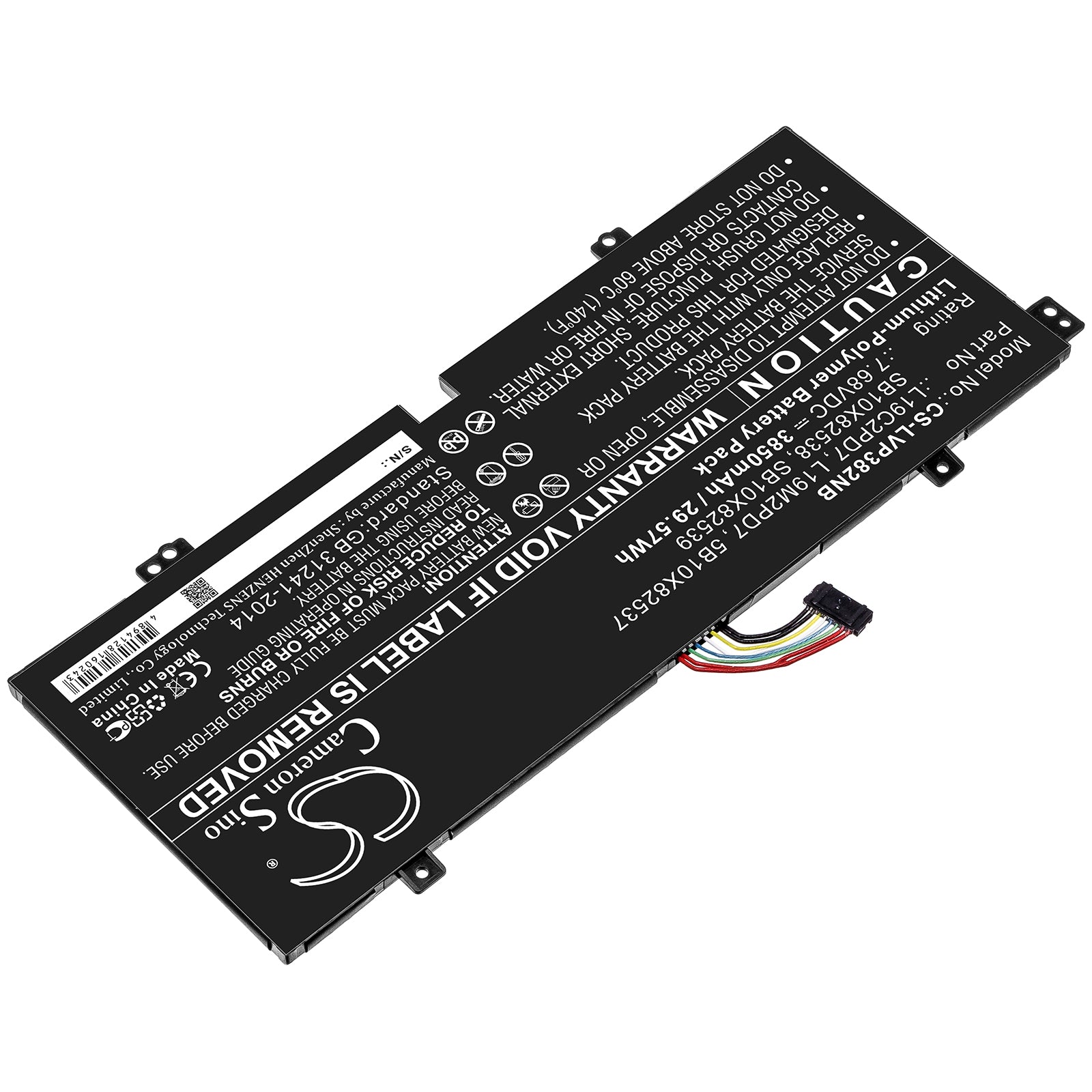 Li-ion Battery fits Lenovo, L19c2pd7 7.68V, 3850mAh Notebook & Laptop Cameron Sino Technology Limited