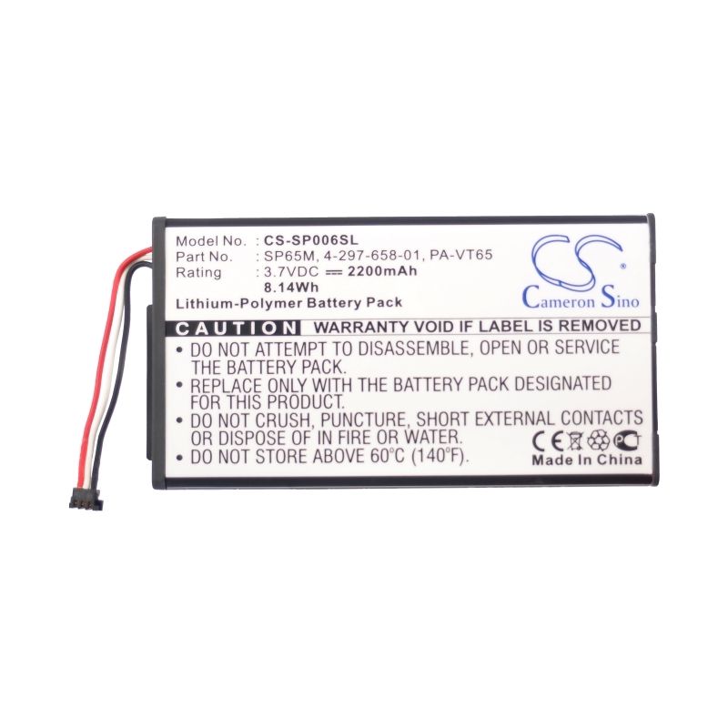 Li-polymer Battery Fits Sony, Pch-1001, Pch-1006, Pch-1101 3.7v, 2200mah Game Console Cameron Sino Technology Limited