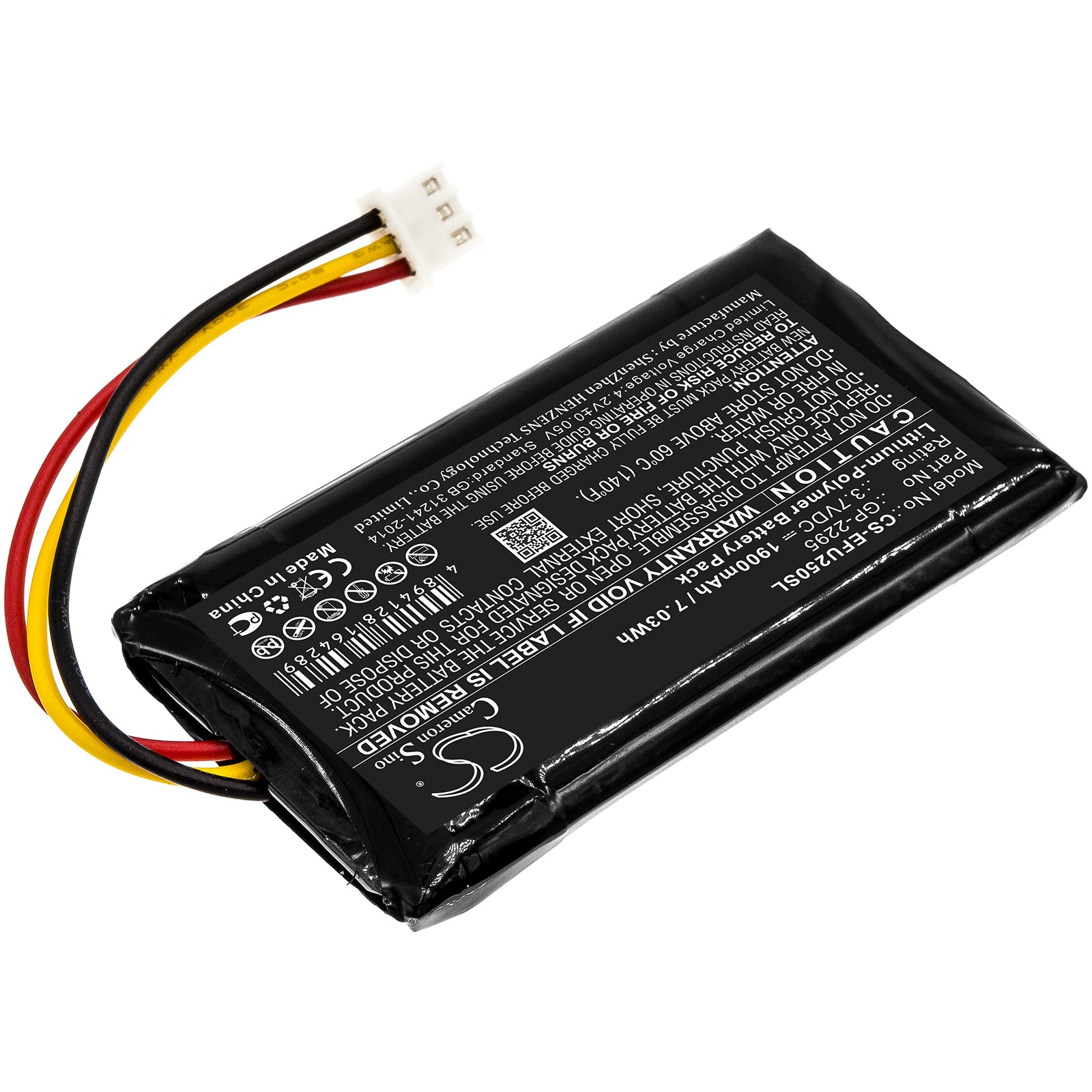 Li-Polymer Battery fits Exfo, Px1, Px1-h-pro-foas-u25 3.7V, 1900mAh Equipment & Survey & Test Cameron Sino Technology Limited