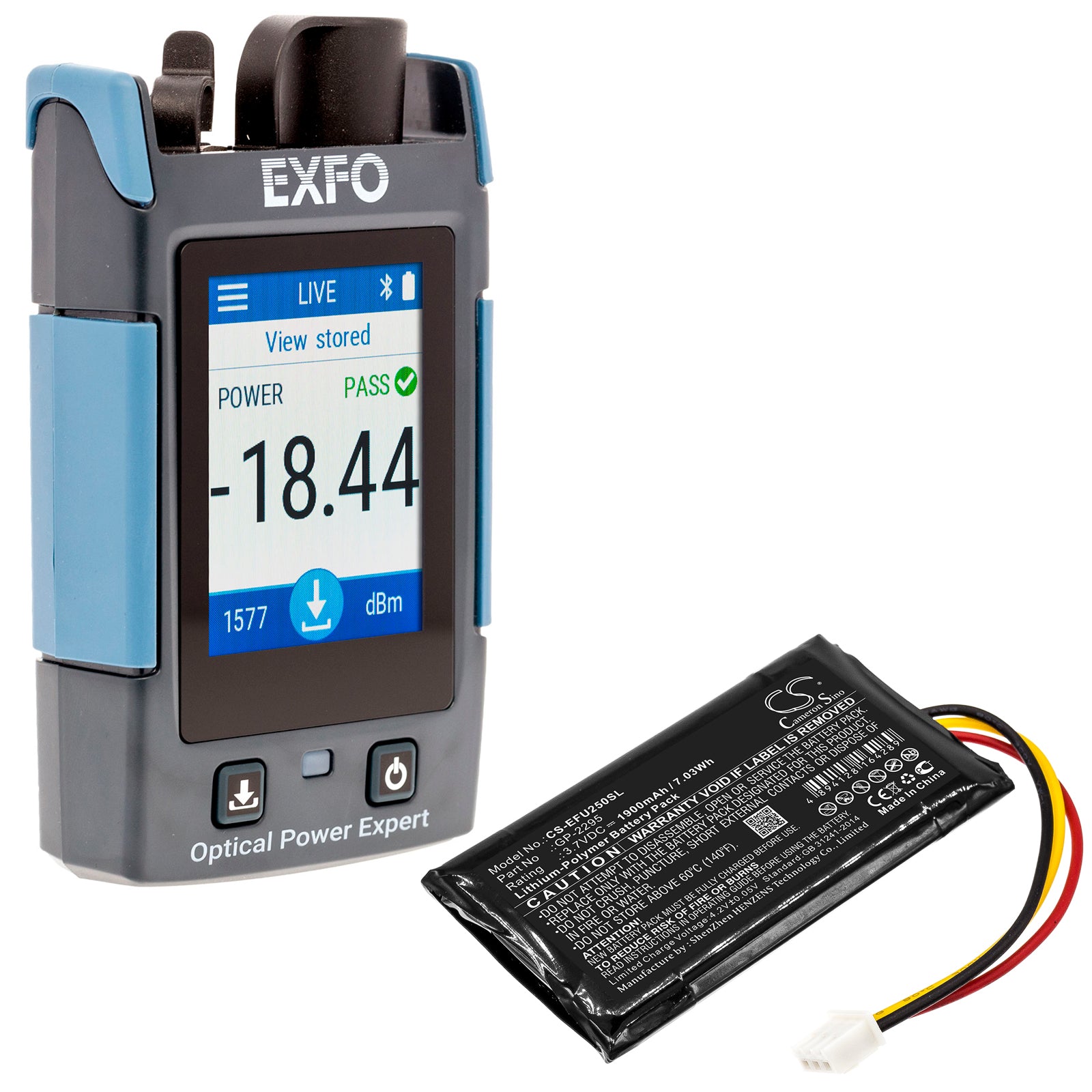 Li-Polymer Battery fits Exfo, Px1, Px1-h-pro-foas-u25 3.7V, 1900mAh Equipment & Survey & Test Cameron Sino Technology Limited