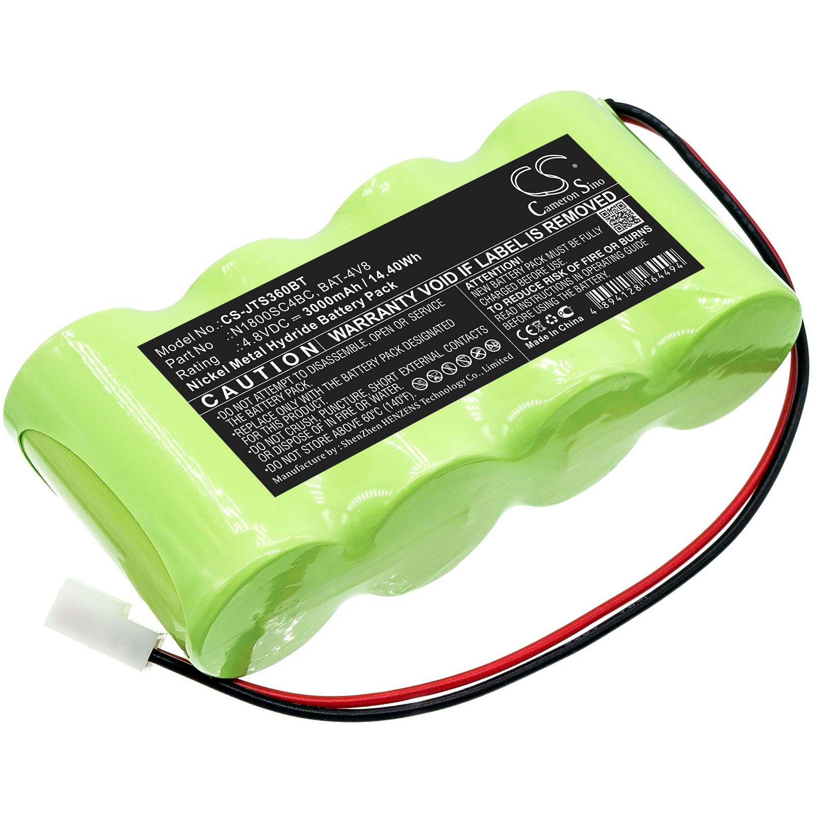 Ni-MH Battery fits Jablotron, Os-360a, Os-365a 4.8V, 3000mAh Alarm System Cameron Sino Technology Limited