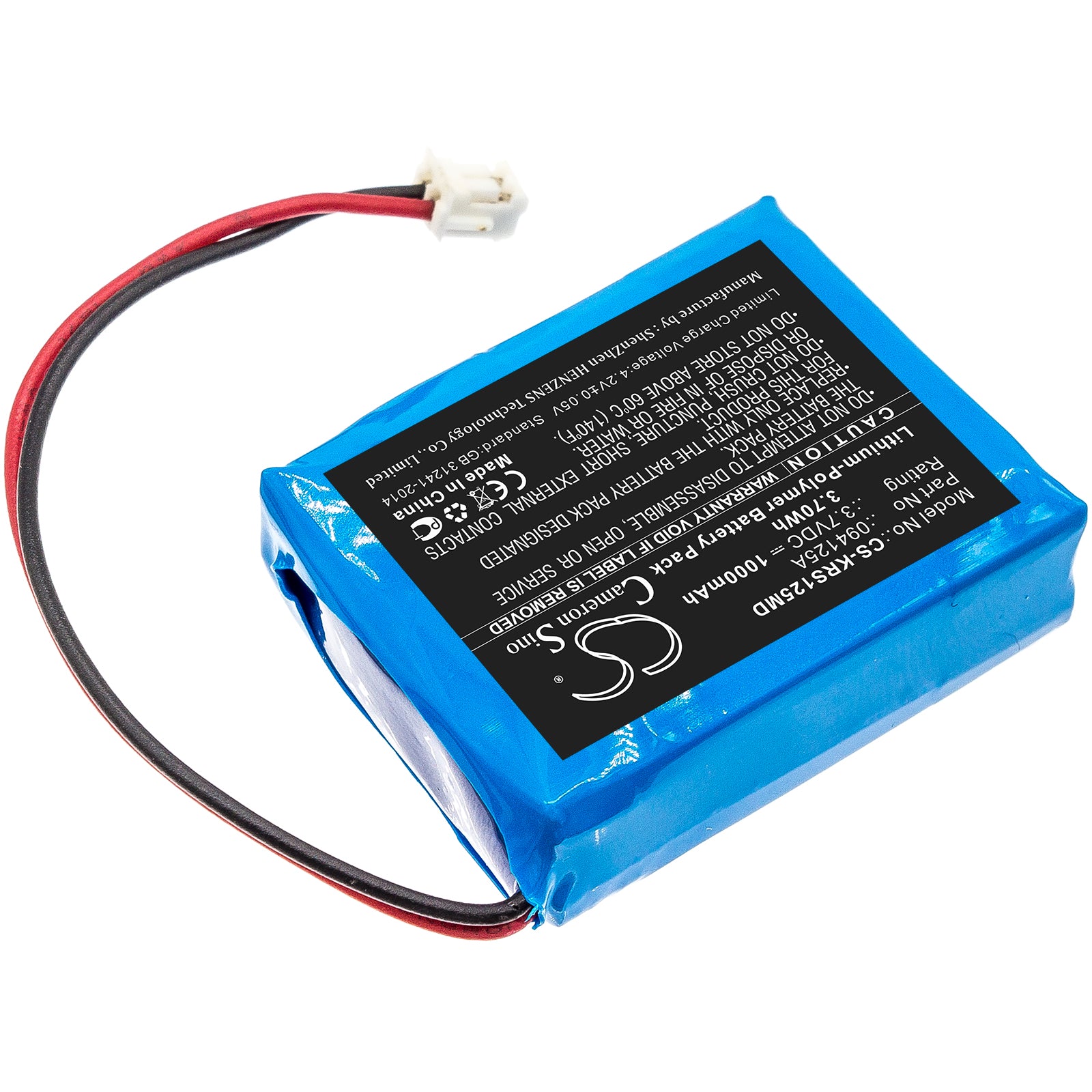 Li-Polymer Battery fits Karl Storz, Surgical Headlight 3.7V, 1000mAh Medical Cameron Sino Technology Limited