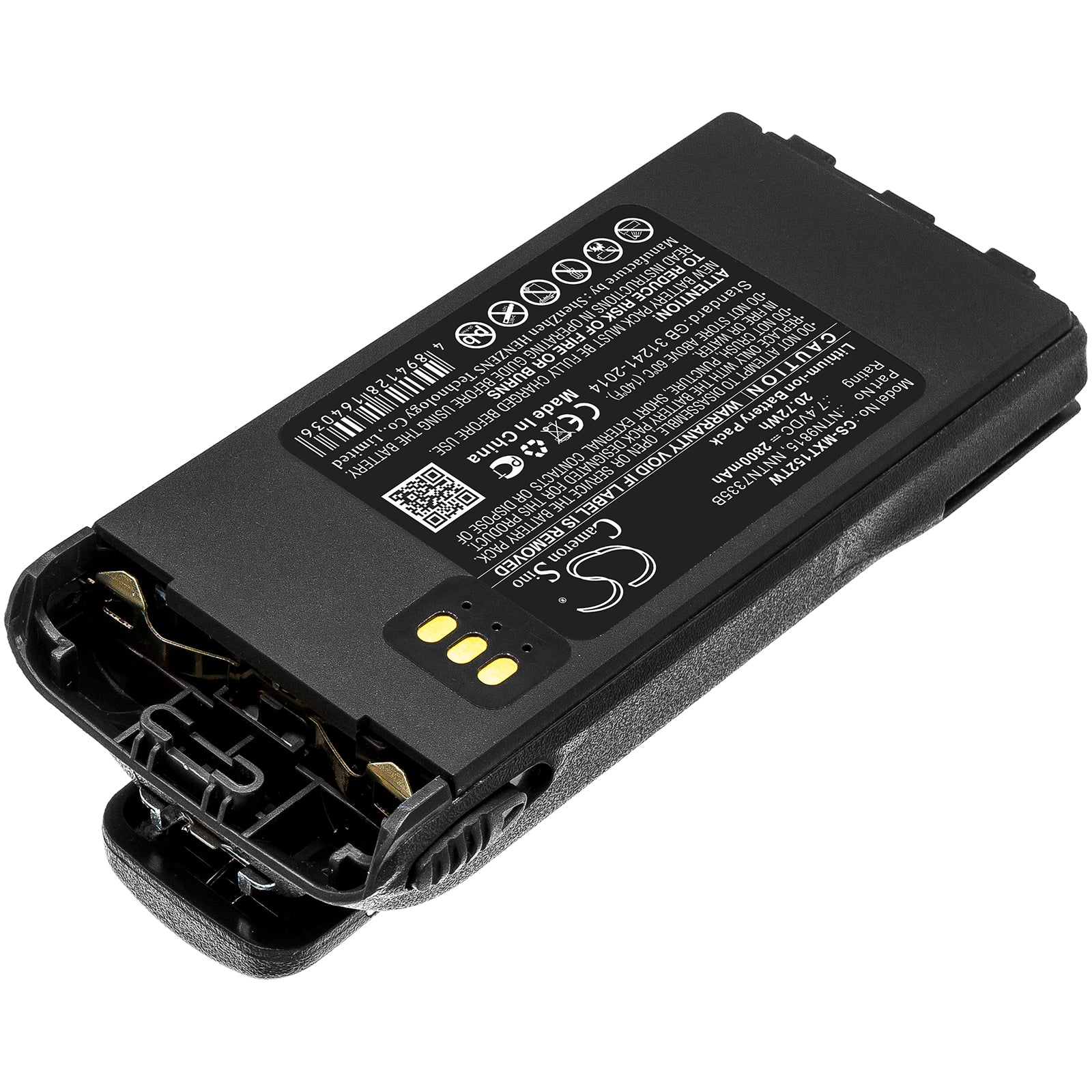 Li-ion Battery fits Motorola, Mt1500, Nt1500 7.4V, 2800mAh Two-Way Radio Cameron Sino Technology Limited