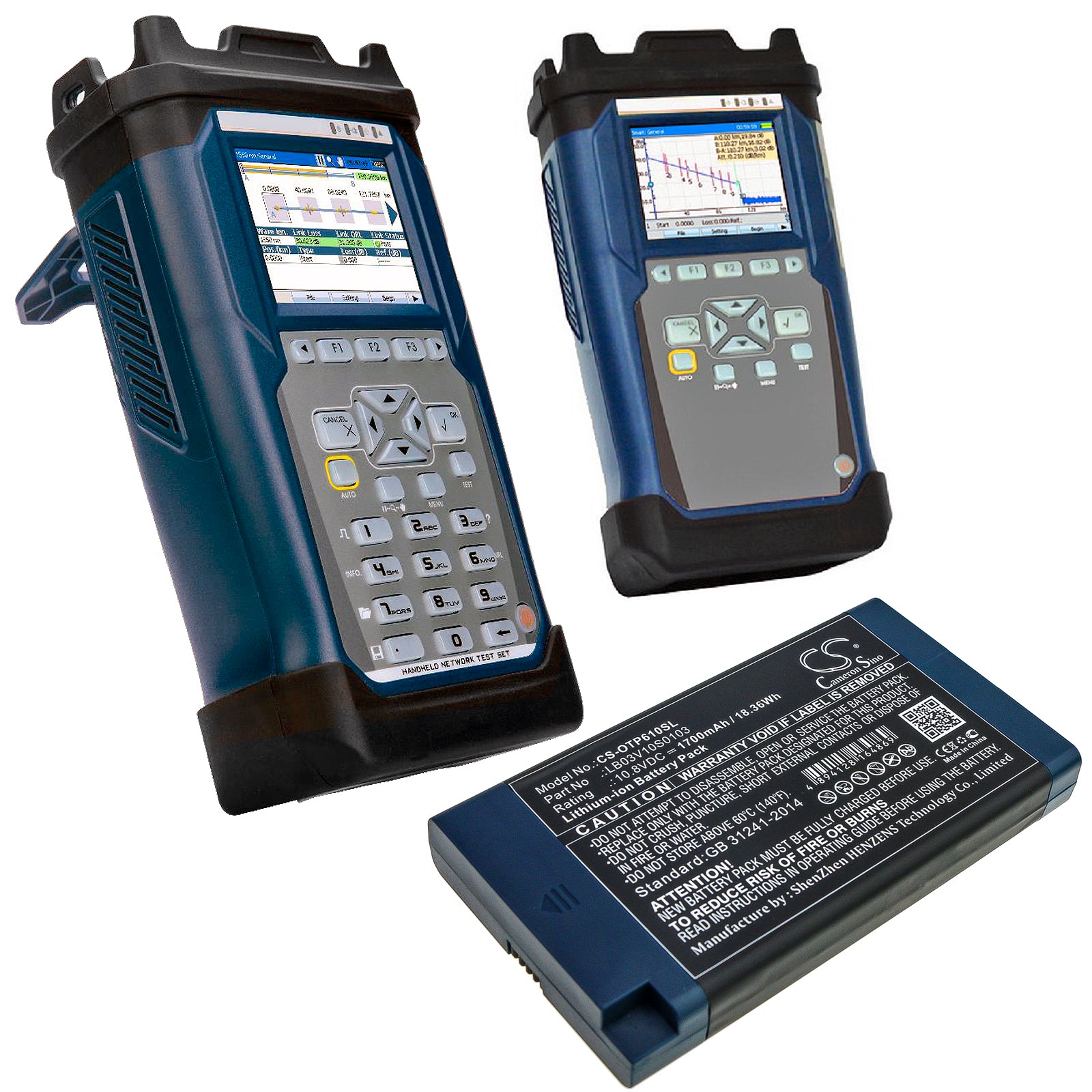 Li-ion Battery fits Opwill, Opt6123l, Otp6103 10.8V, 1700mAh Equipment & Survey & Test Cameron Sino Technology Limited