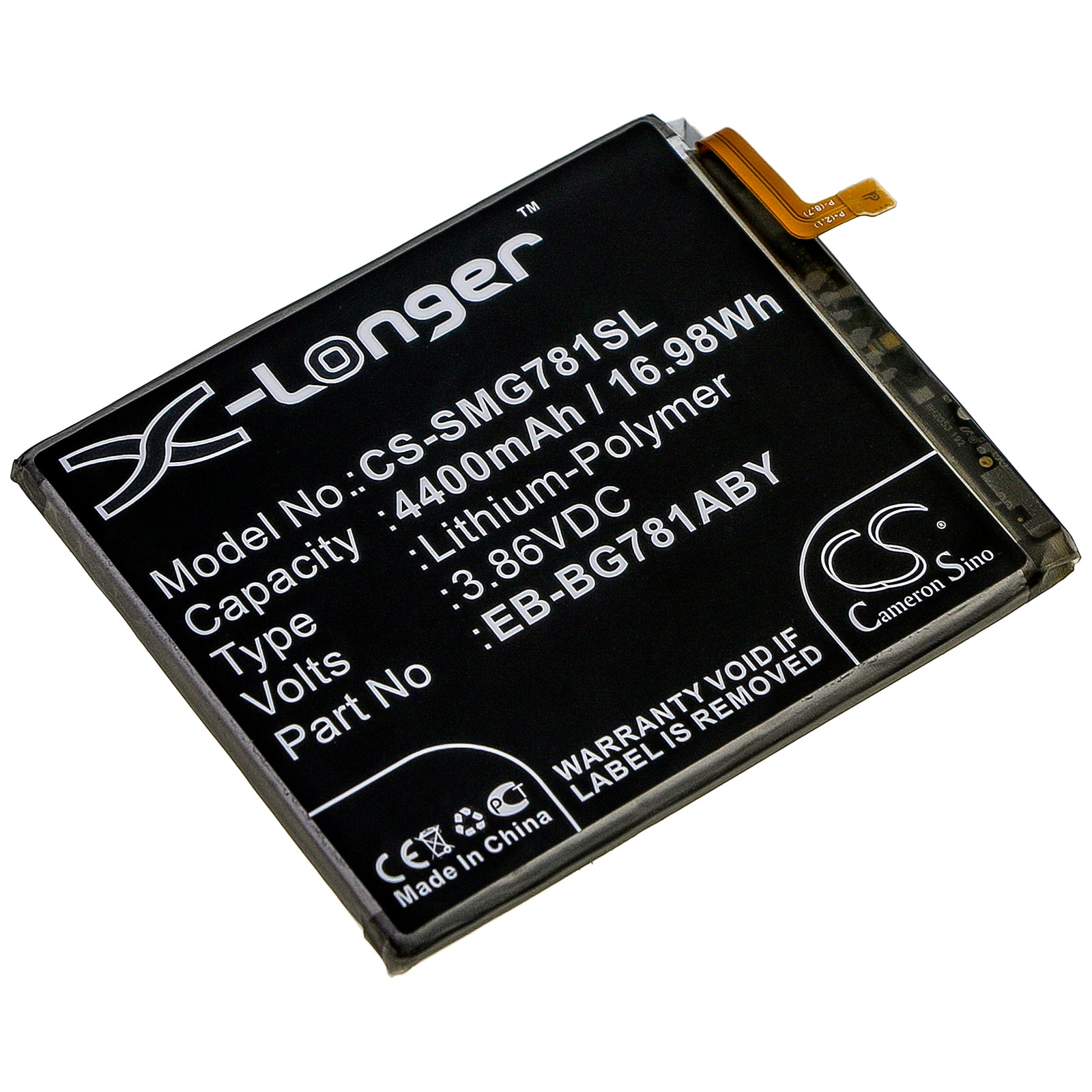 Li-Polymer Battery fits Samsung, Galaxy S20 Fan Edition, Galaxy S20 Fe 5g 3.86V, 4400mAh Mobile & SmartPhone Cameron Sino Technology Limited