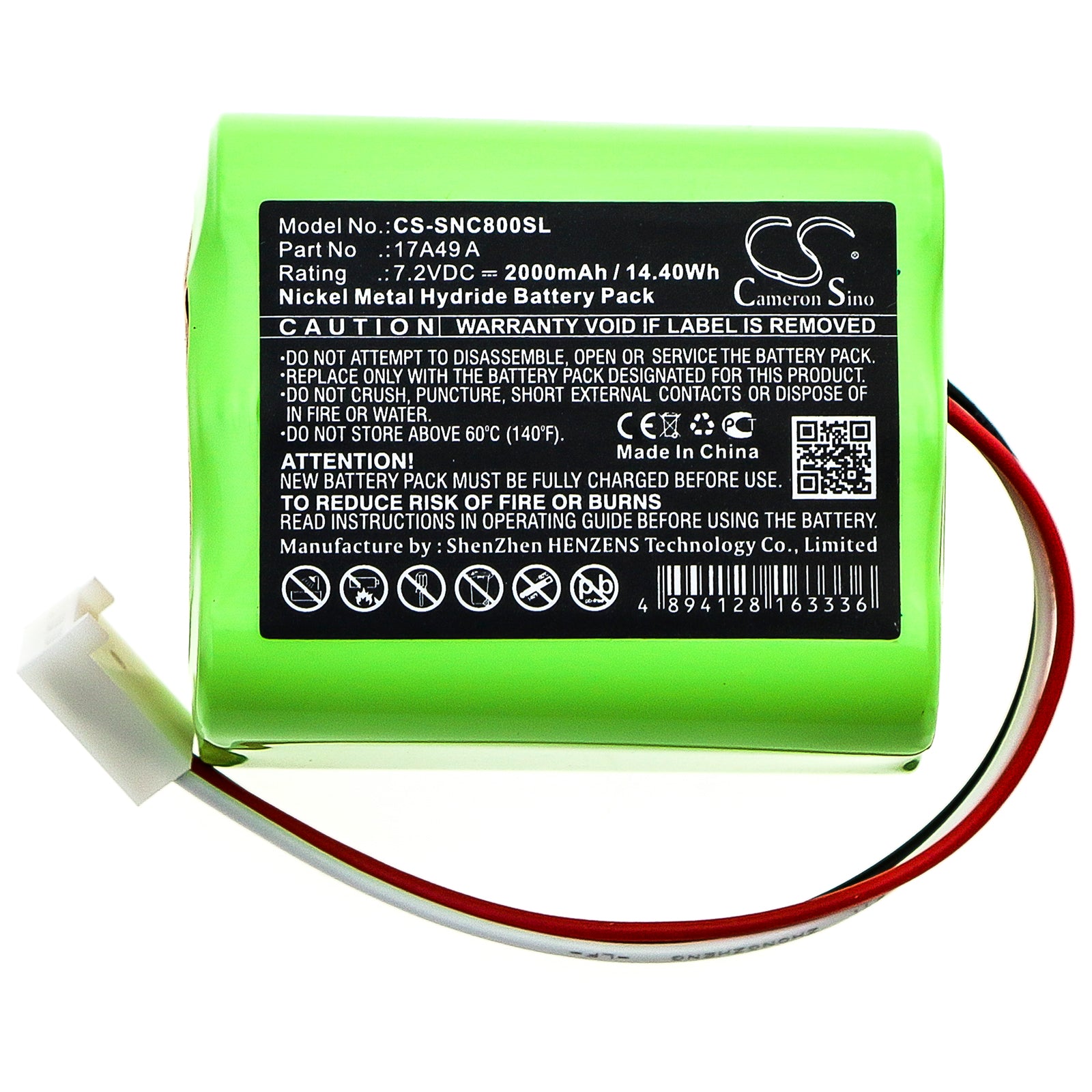 Ni-MH Battery fits Sencore, 17a49 A, Avt-800217 D 7.2V, 2000mAh Equipment & Survey & Test Cameron Sino Technology Limited