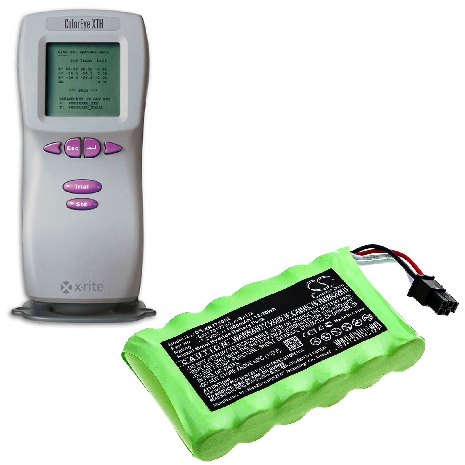 Ni-MH Battery fits X-rite, Coloreye Xth 6.0V, 1800mAh Equipment & Survey & Test Cameron Sino Technology Limited