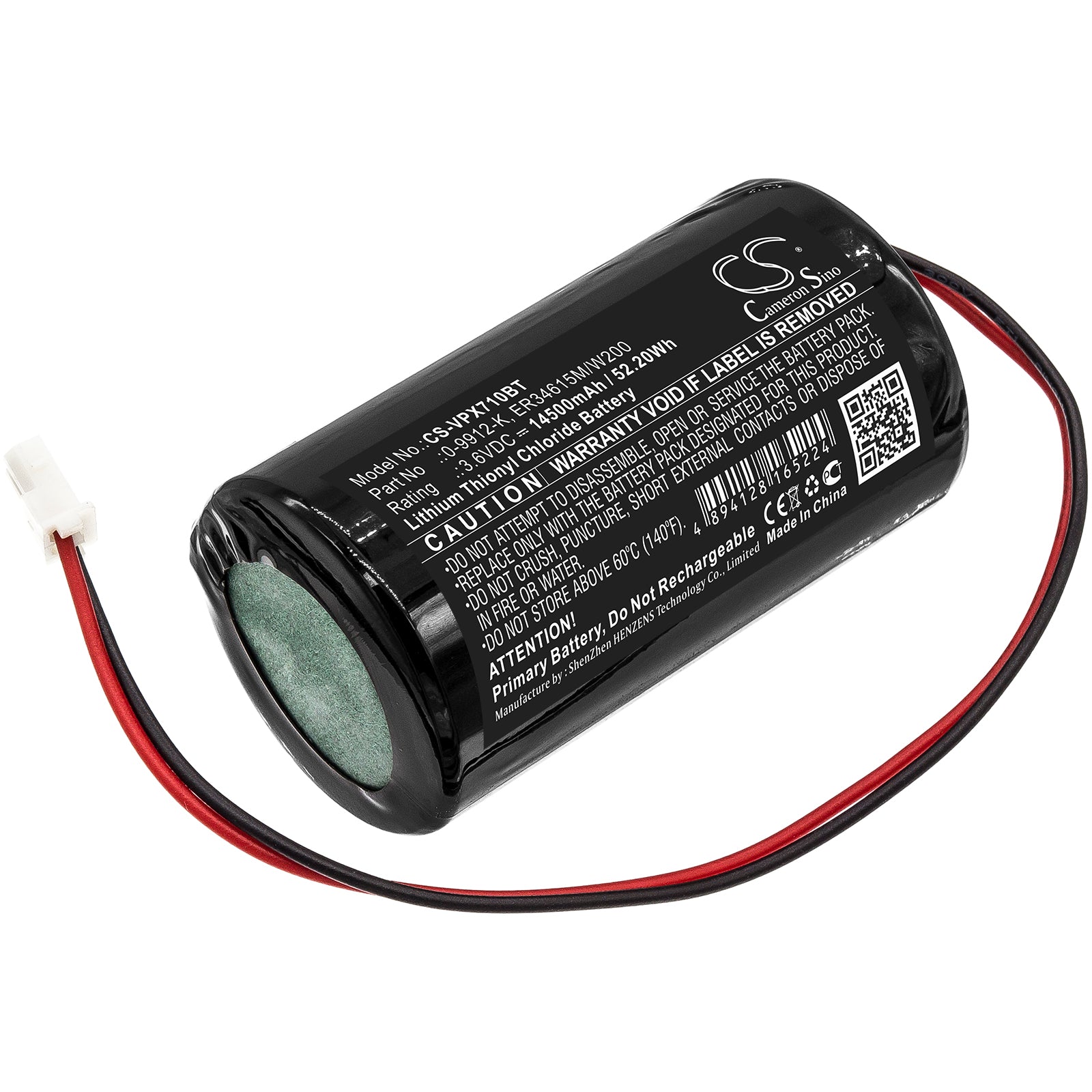 Li-SOCl2 Battery fits Visonic, Mc-s710, Mc-s720, Mcs-730 3.6V, 14500mAh Alarm System Cameron Sino Technology Limited