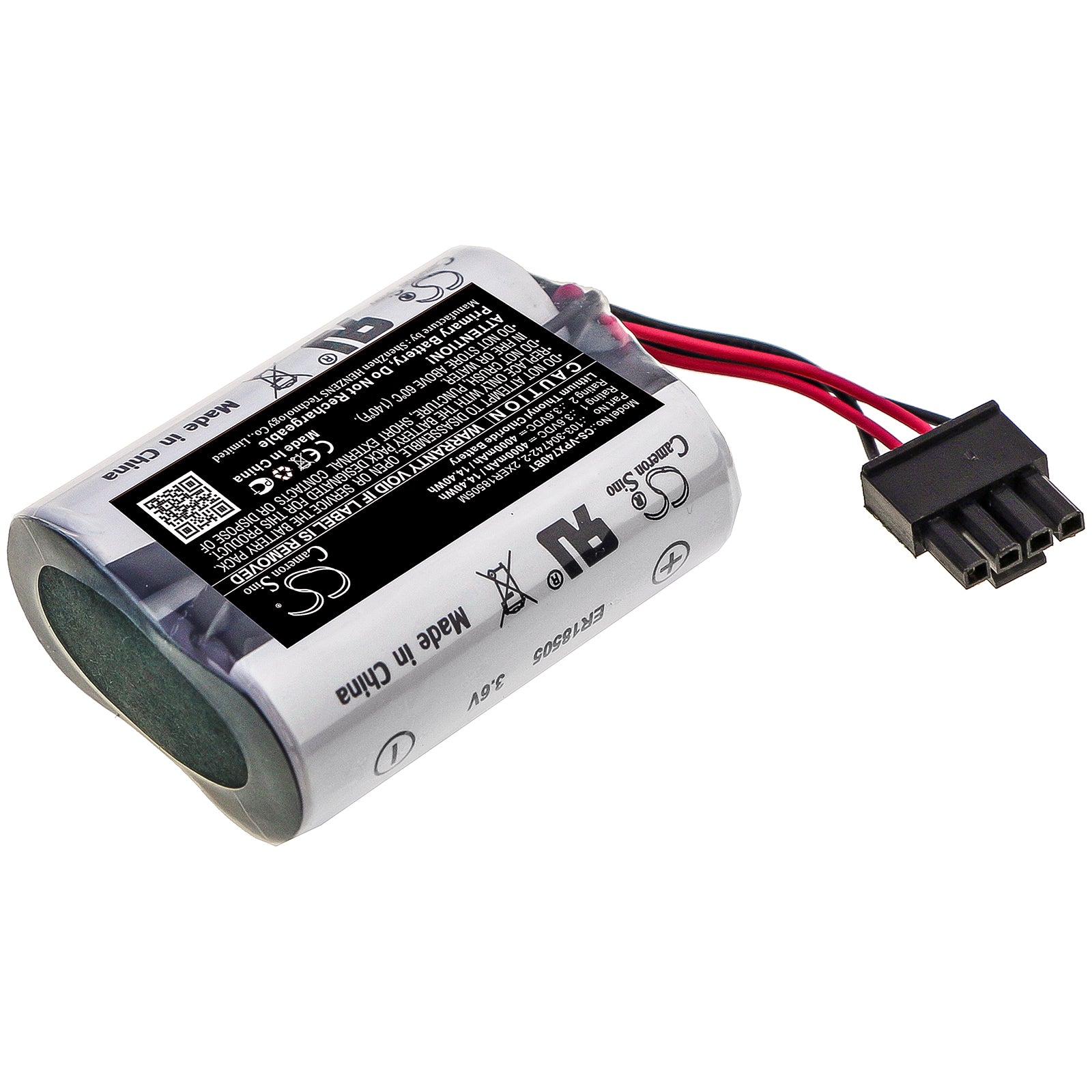 Li-SOCl2 Battery fits Visonic, Mcs-740, Sr-740 Pg2 3.6V, 4000mAh Alarm System Cameron Sino Technology Limited