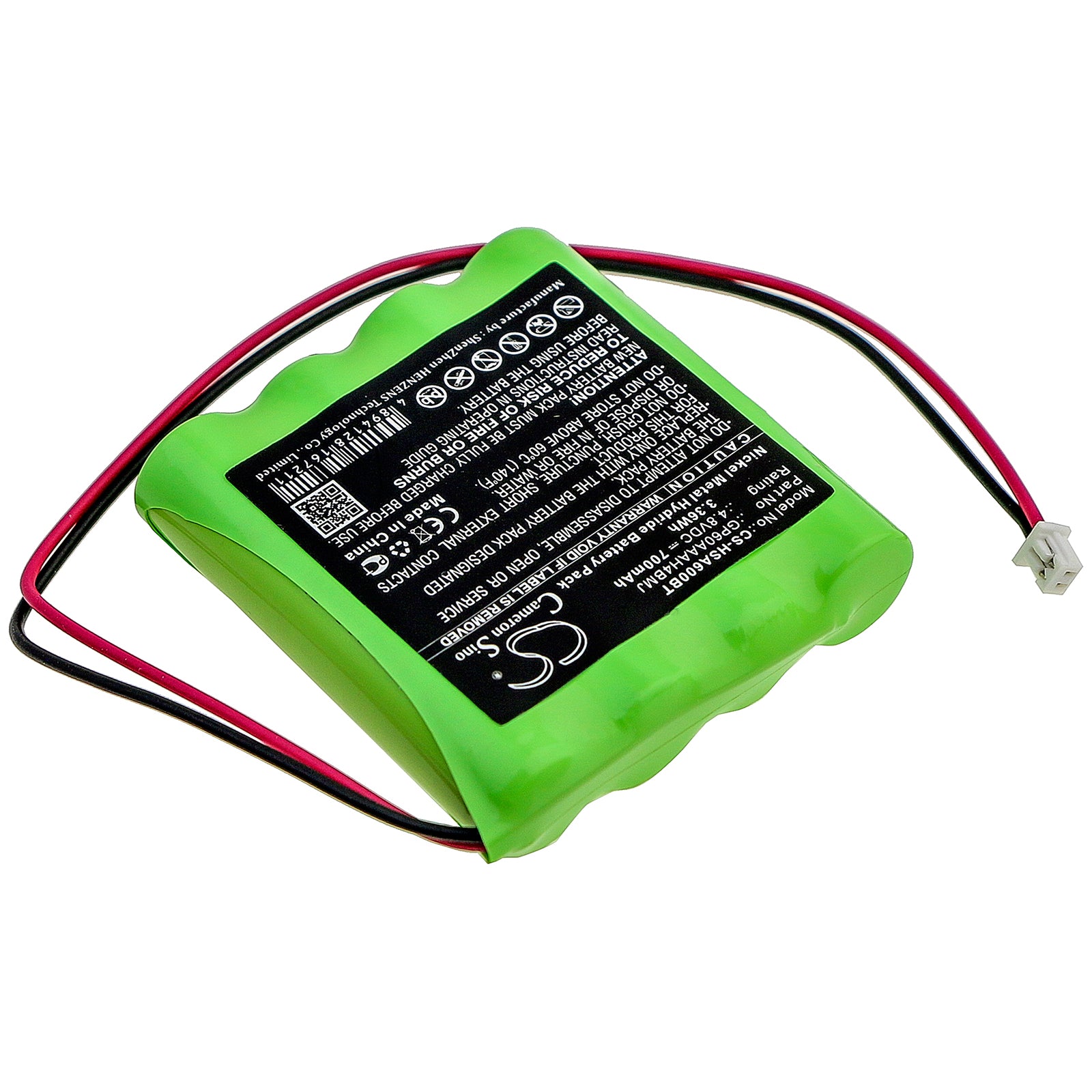 Ni-MH Battery fits Yale, Ef Panel Alarm Control Panel 4.8V, 700mAh Alarm System Cameron Sino Technology Limited