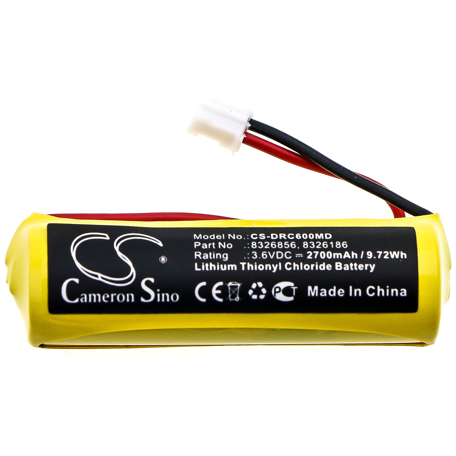 Li-SOCl2 Battery fits Drager, Pac 6000, Pac 6500, Pac 8000 3.6V, 2700mAh Equipment & Survey & Test Cameron Sino Technology Limited