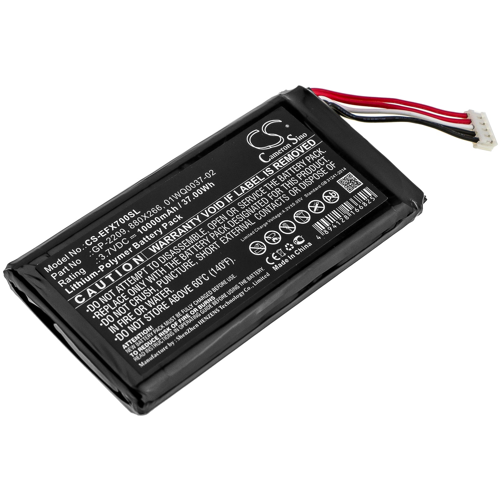 Li-Polymer Battery fits Exfo, Max-700, Max-700b/c, Max-900 3.7V, 10000mAh Equipment & Survey & Test Cameron Sino Technology Limited