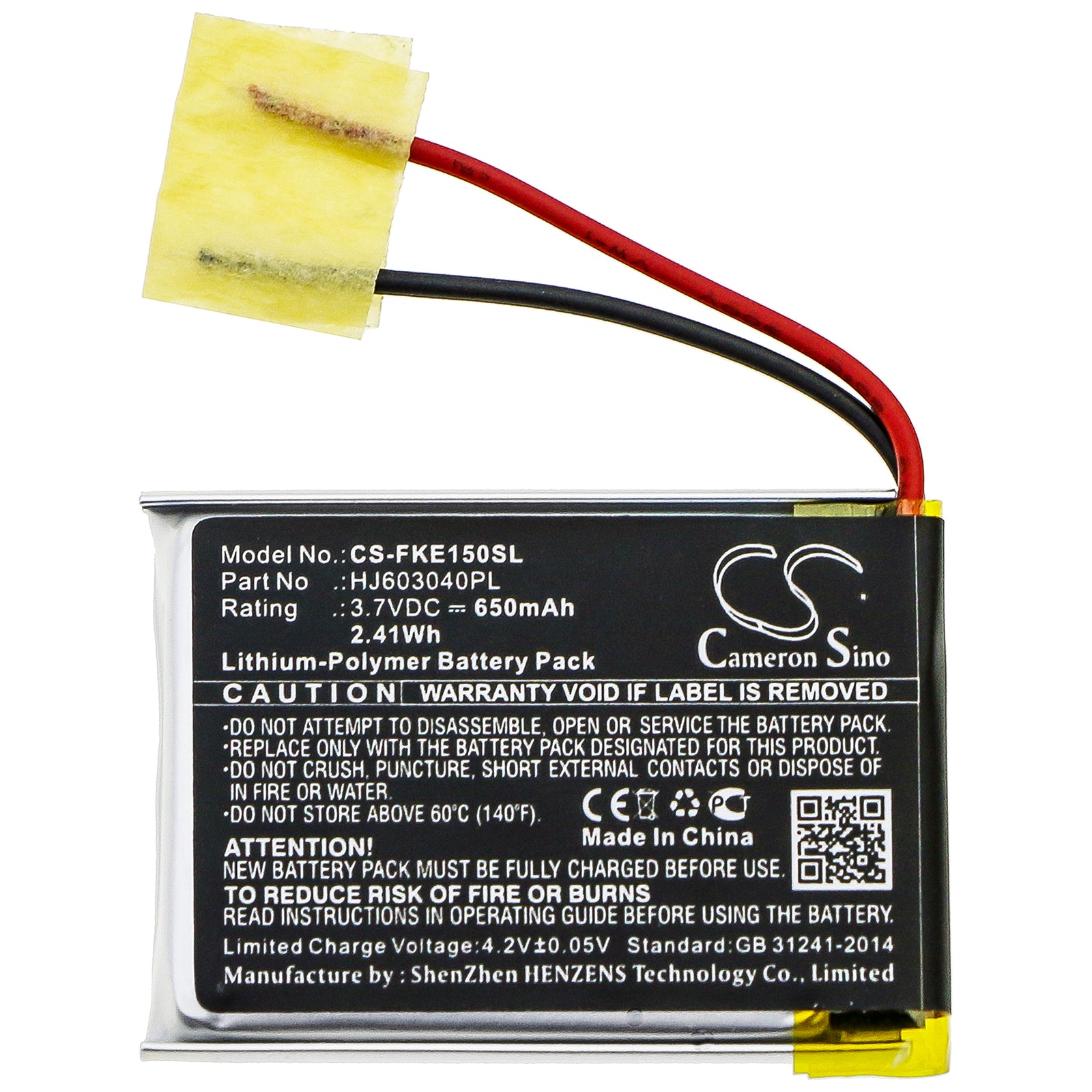 Li-Polymer Battery fits Fluke, 15b, 17b 3.7V, 650mAh Equipment & Survey & Test Cameron Sino Technology Limited
