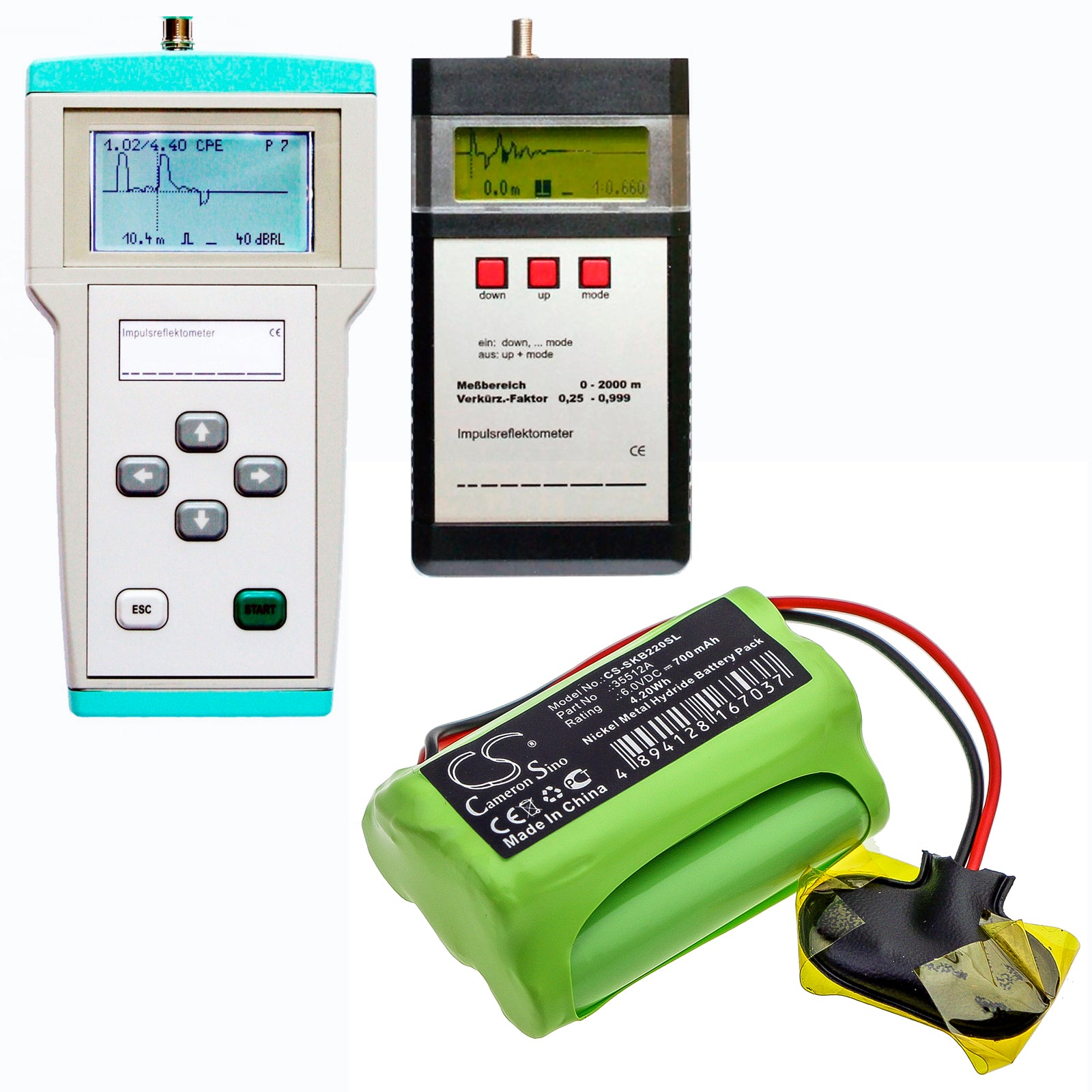 Ni-MH Battery fits Sat-kabel, Irm 5, Irm 7, Irm 70 6.0V, 700mAh Equipment & Survey & Test Cameron Sino Technology Limited