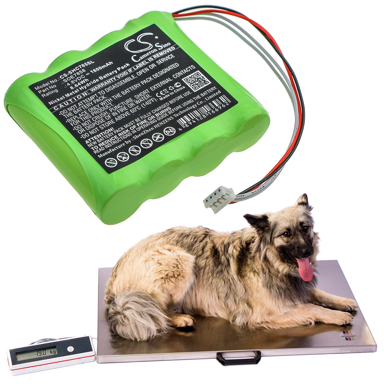 Ni-MH Battery fits Soehnle, Scale 7858 4.8V, 1800mAh Equipment & Survey & Test Cameron Sino Technology Limited
