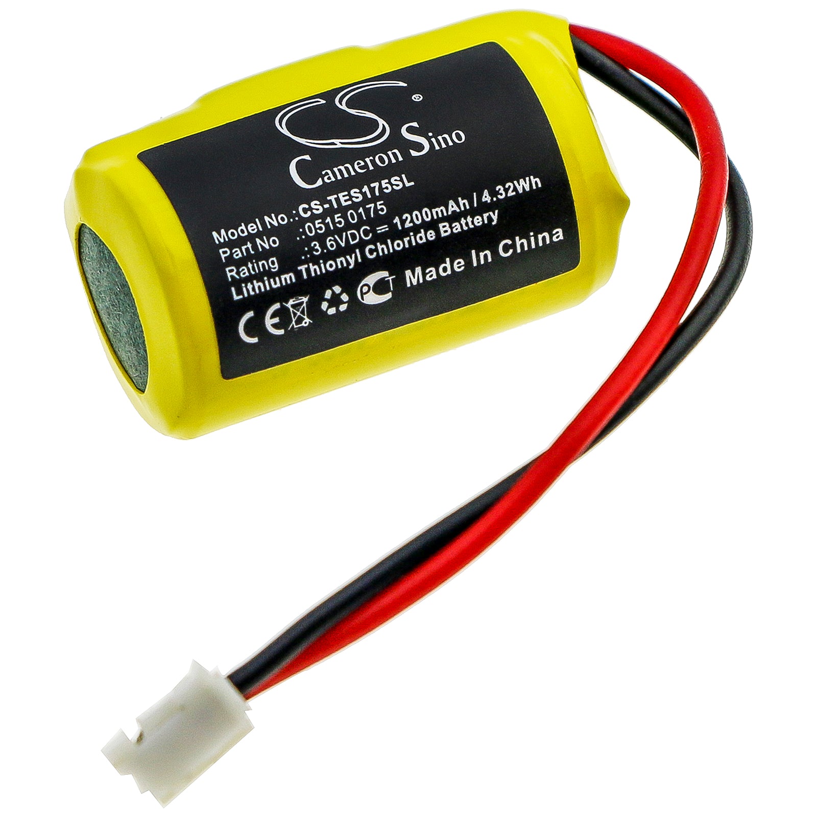 Li-SOCl2 Battery fits Testo, 175-h1, 175-h2, 175-s1 3.6V, 1200mAh Equipment & Survey & Test Cameron Sino Technology Limited