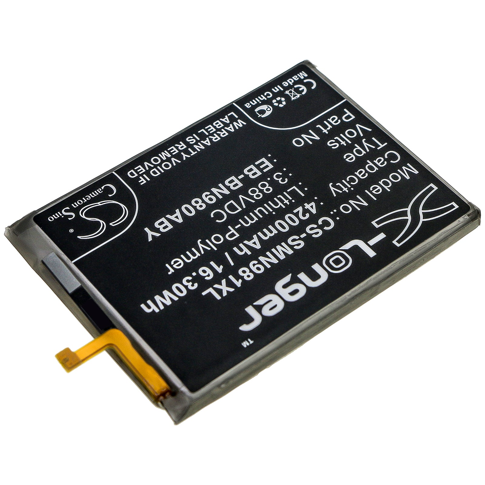 Li-Polymer Battery fits Samsung, Galaxy Note 20, Galaxy Note 20 5g, Sm-n9810 3.88V, 4200mAh Mobile & SmartPhone Cameron Sino Technology Limited