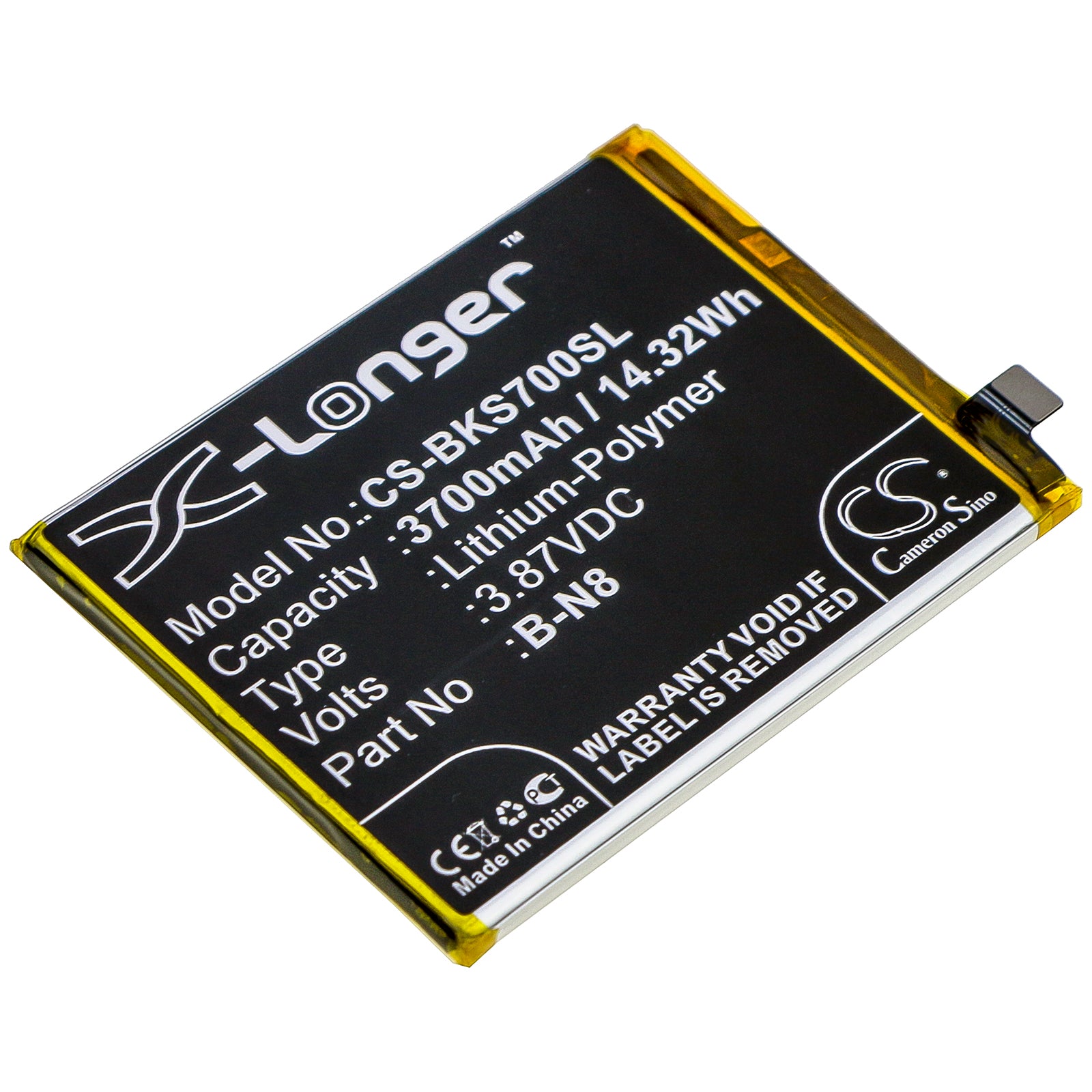 Li-Polymer Battery fits Vivo, S7 5g, V20 Pro 5g, V2020 3.87V, 3700mAh Mobile & SmartPhone Cameron Sino Technology Limited
