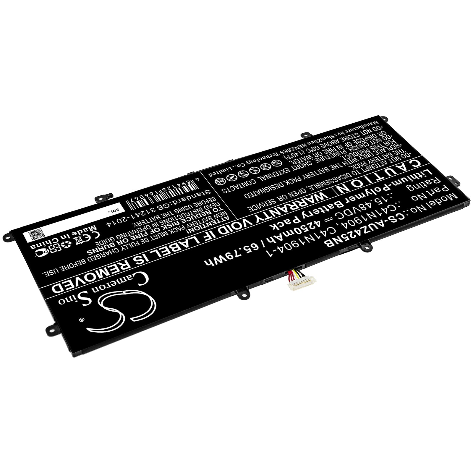 Li-Polymer Battery fits Asus, Deluxe 14s, Ux425ia, X435ea 15.48V, 4250mAh Notebook & Laptop Cameron Sino Technology Limited