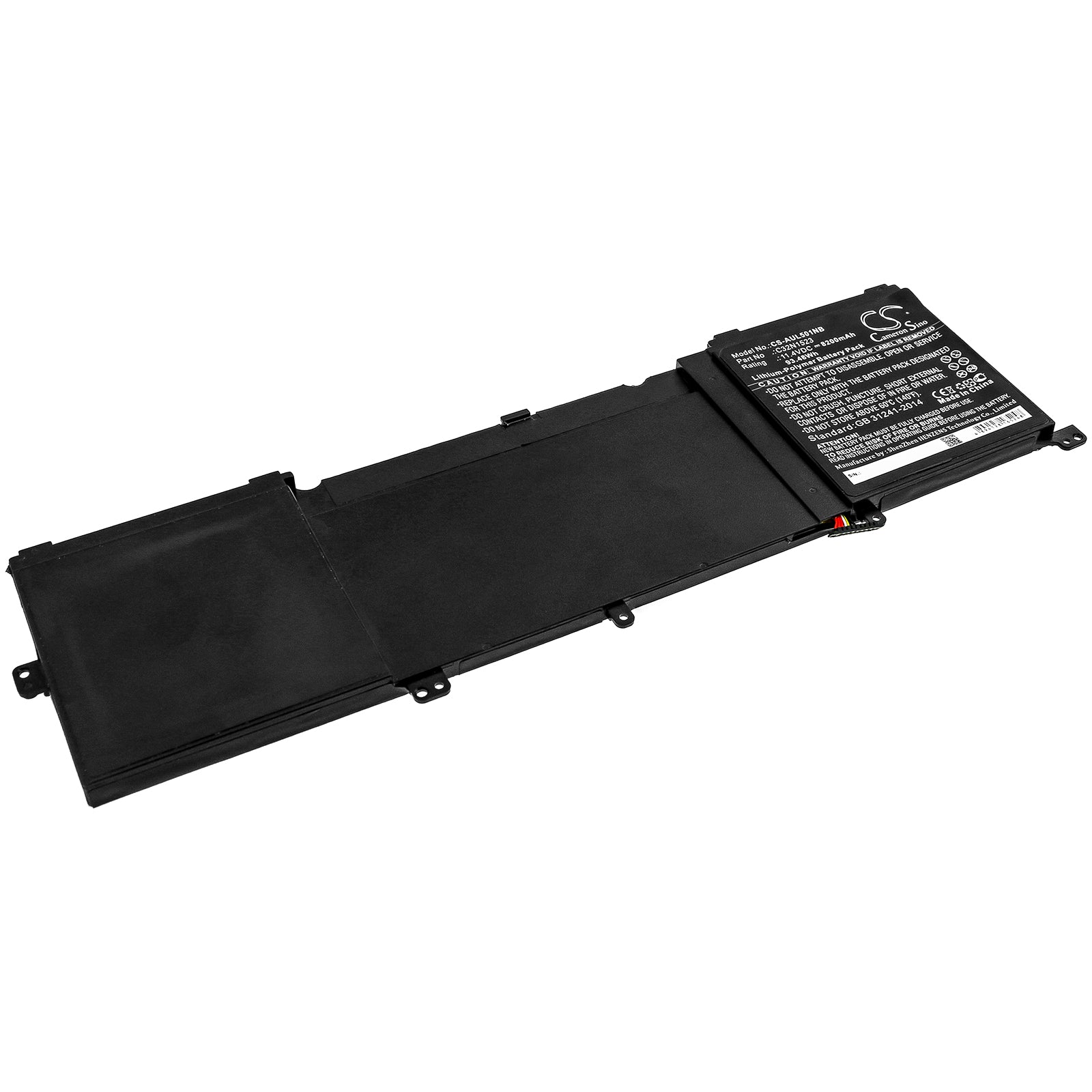 Li-Polymer Battery fits Asus, N501l, Ux501vw-f1020, Ux501vw-fy010t 11.4V, 8200mAh Notebook & Laptop Cameron Sino Technology Limited