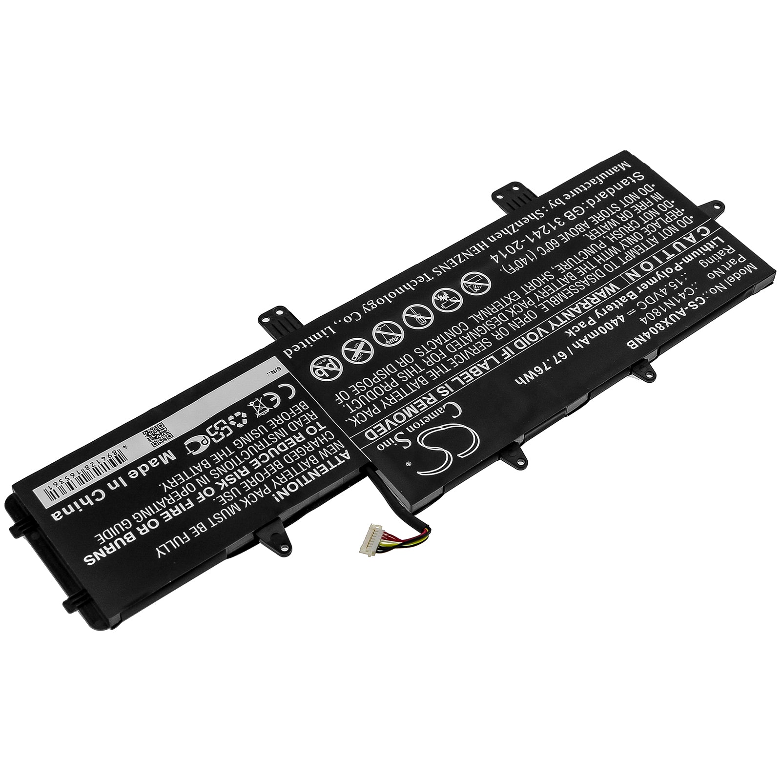 Li-Polymer Battery fits Asus, Ux450fd-1a, Ux450fd-be014t, Ux450fd-be023t 15.4V, 4400mAh Notebook & Laptop Cameron Sino Technology Limited