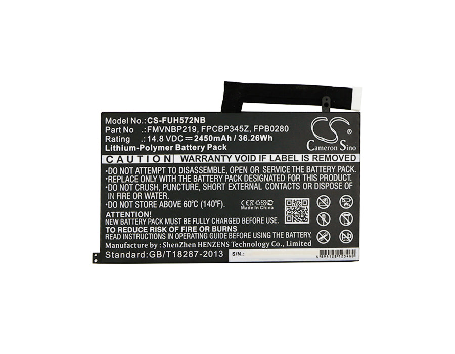 Li-Polymer Battery fits Fujitsu, Lifebook Uh572 14.8V, 2450mAh Notebook & Laptop Cameron Sino Technology Limited