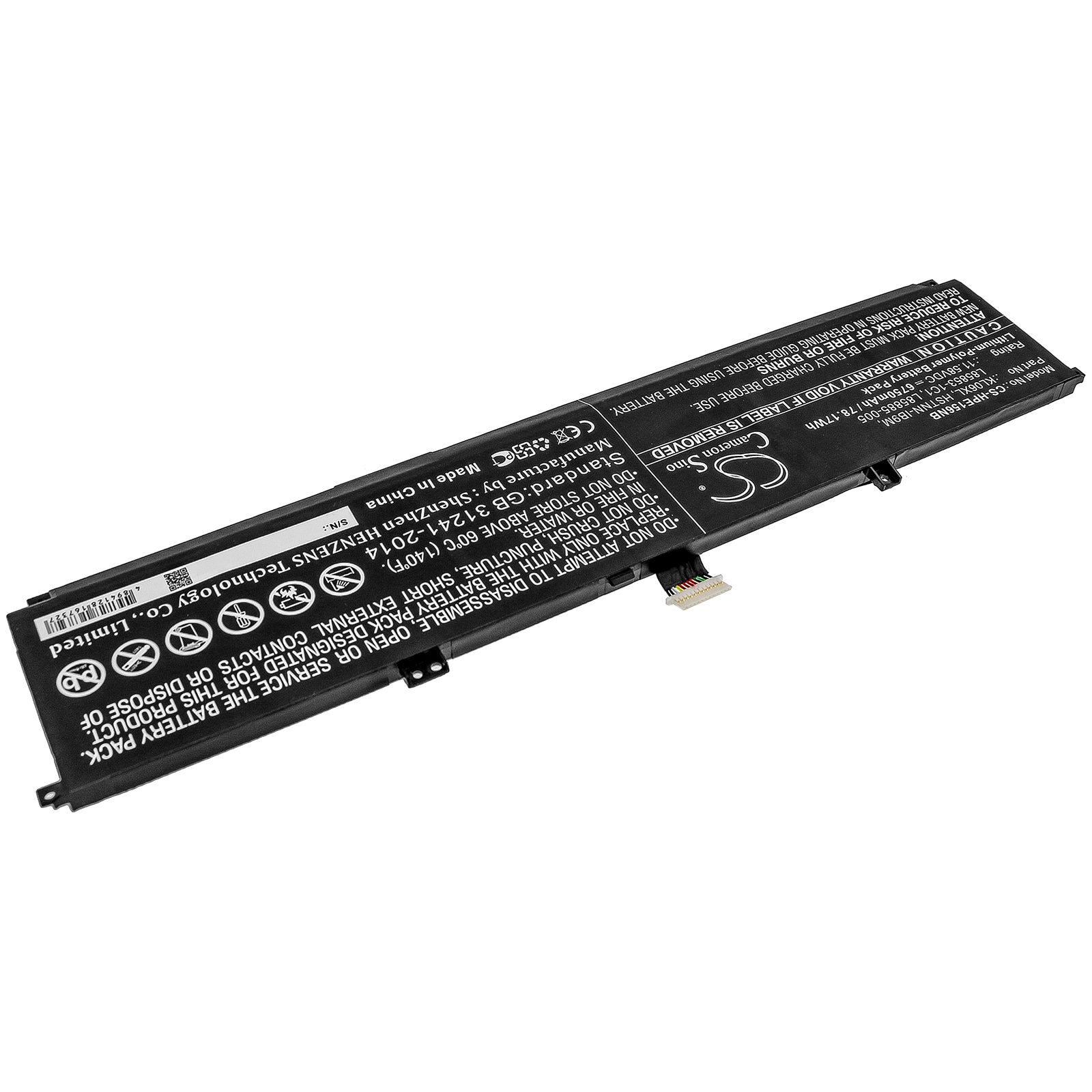 Li-Polymer Battery fits Hp, Envy 15-ep0000ns, Envy 15-ep0000nu, Envy 15-ep0001nk 11.58V, 6750mAh Notebook & Laptop Cameron Sino Technology Limited