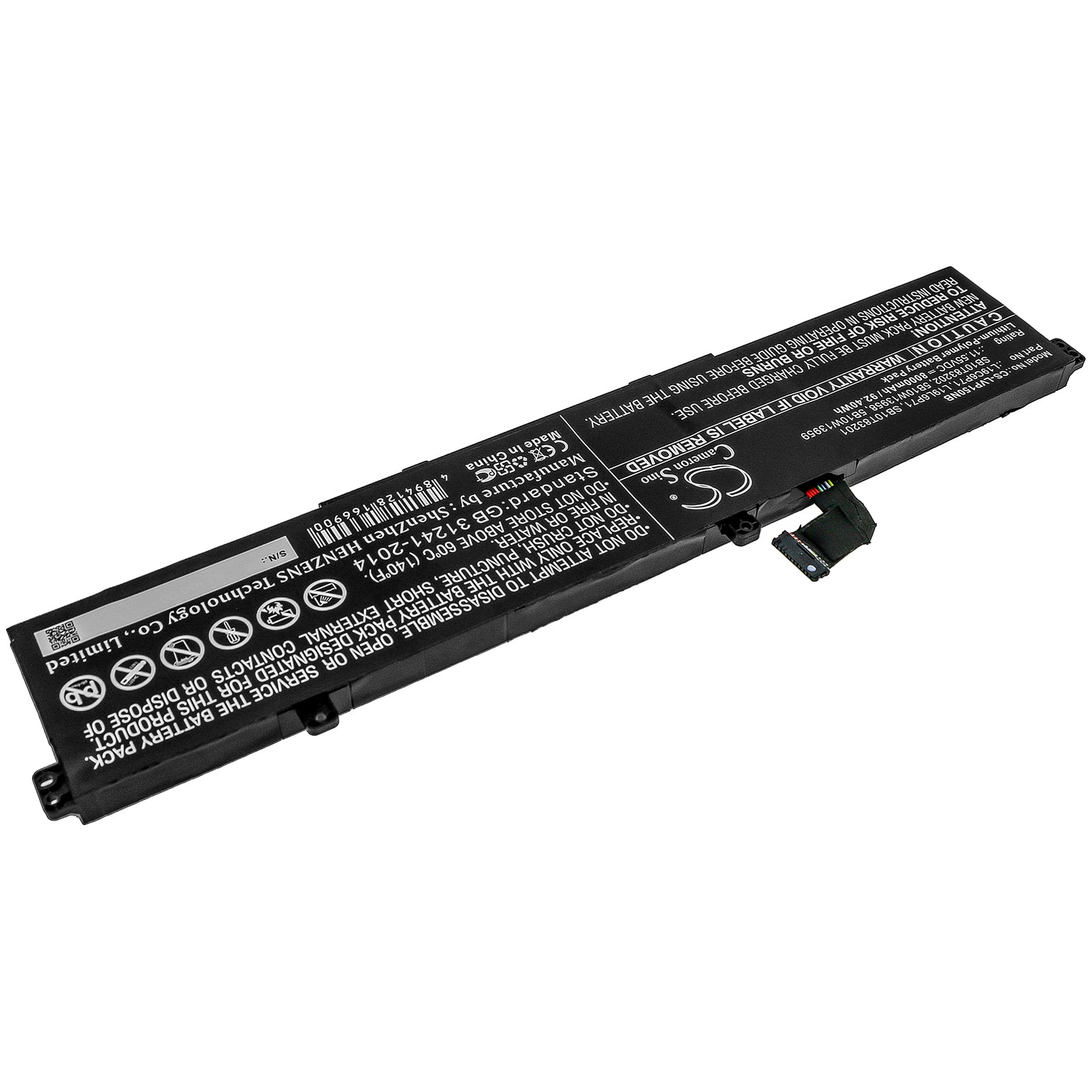 Li-Polymer Battery fits Lenovo, Thinkpad P15, Thinkpad P15 Gen 1 20st002dau 11.55V, 8000mAh Notebook & Laptop Cameron Sino Technology Limited