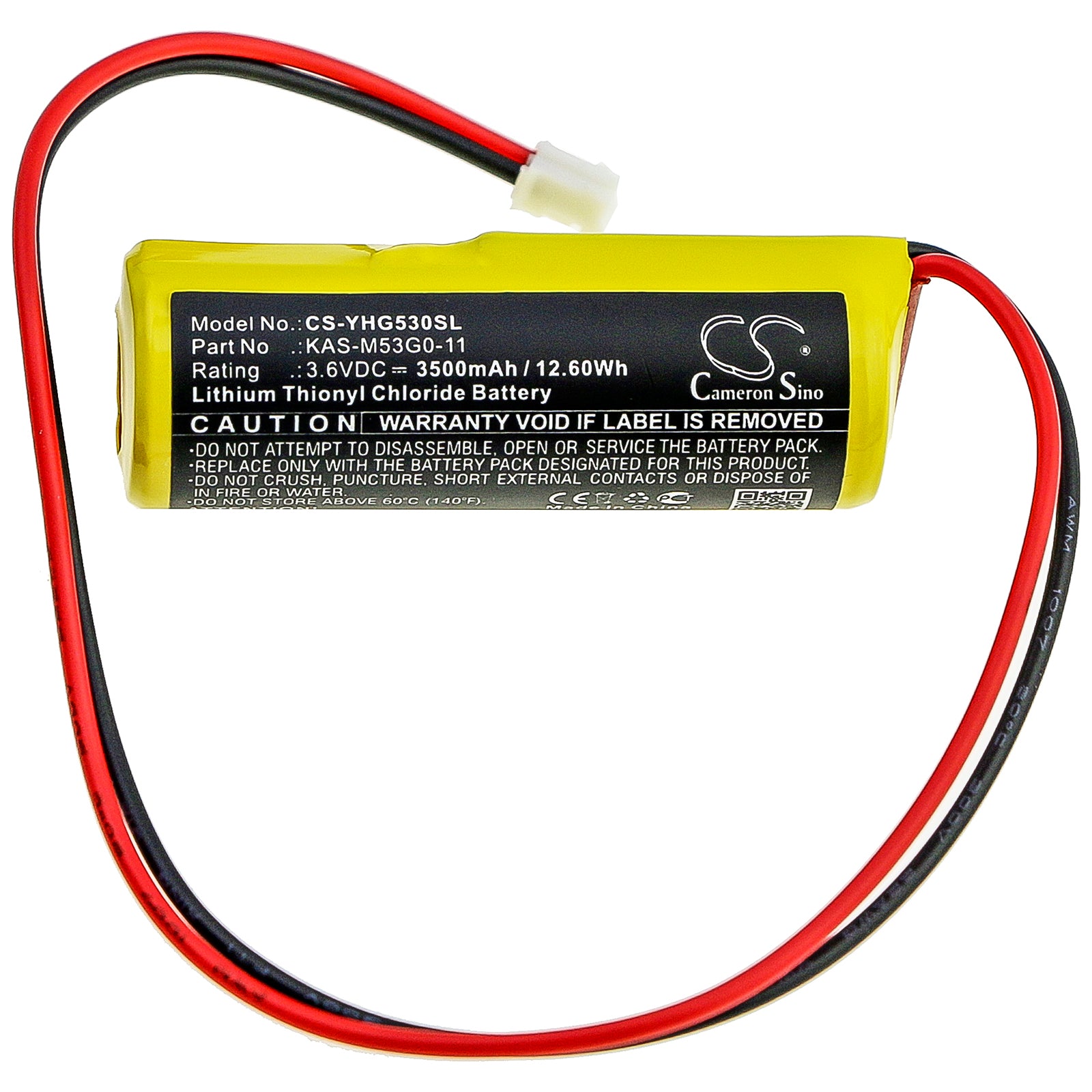 Li-SOCl2 Battery fits Yamaha, Kas-m53g0-10 3.6V, 3500mAh PLC Cameron Sino Technology Limited