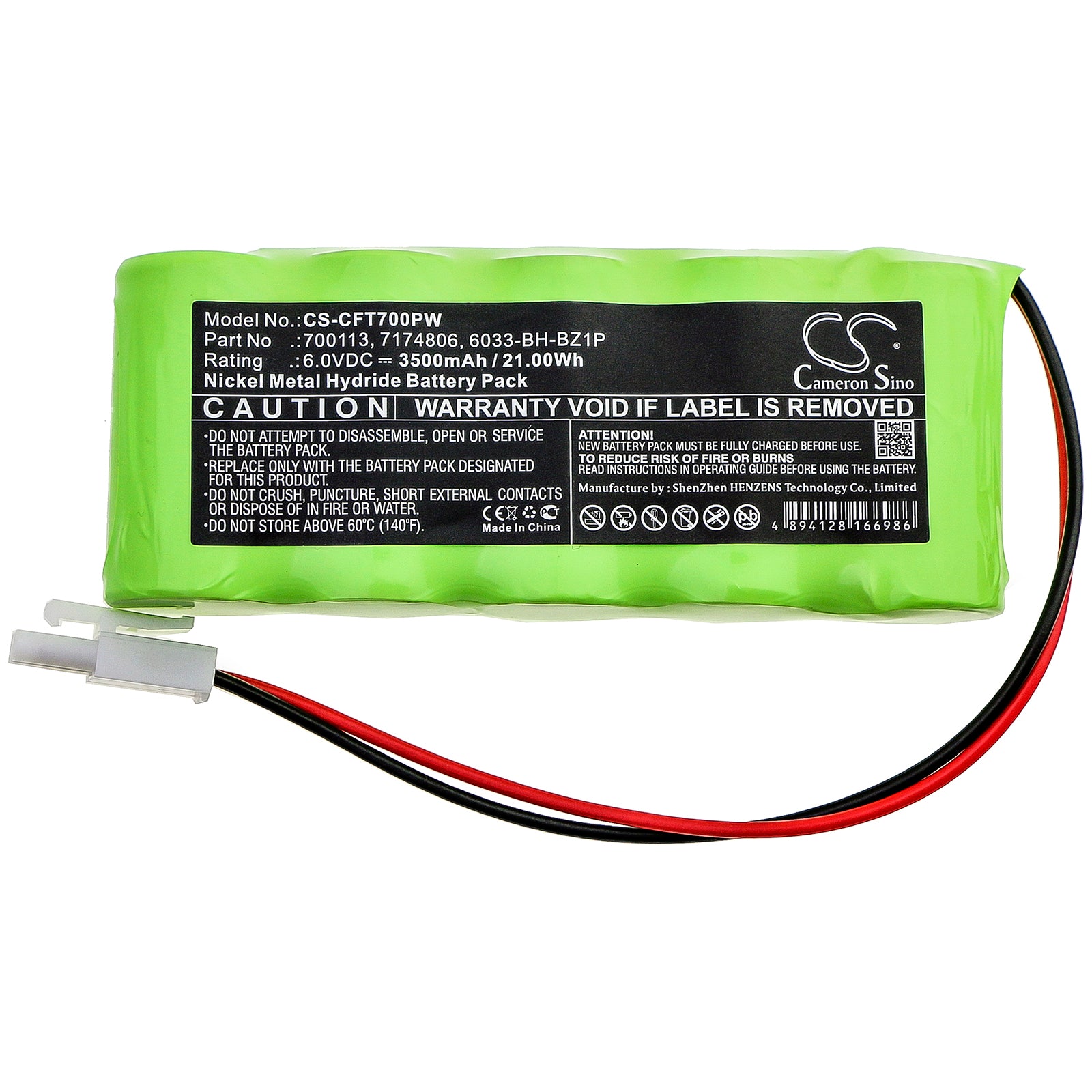 Ni-MH Battery fits Craftsman, 240.74801 6.0V, 3500mAh Power Tools Cameron Sino Technology Limited