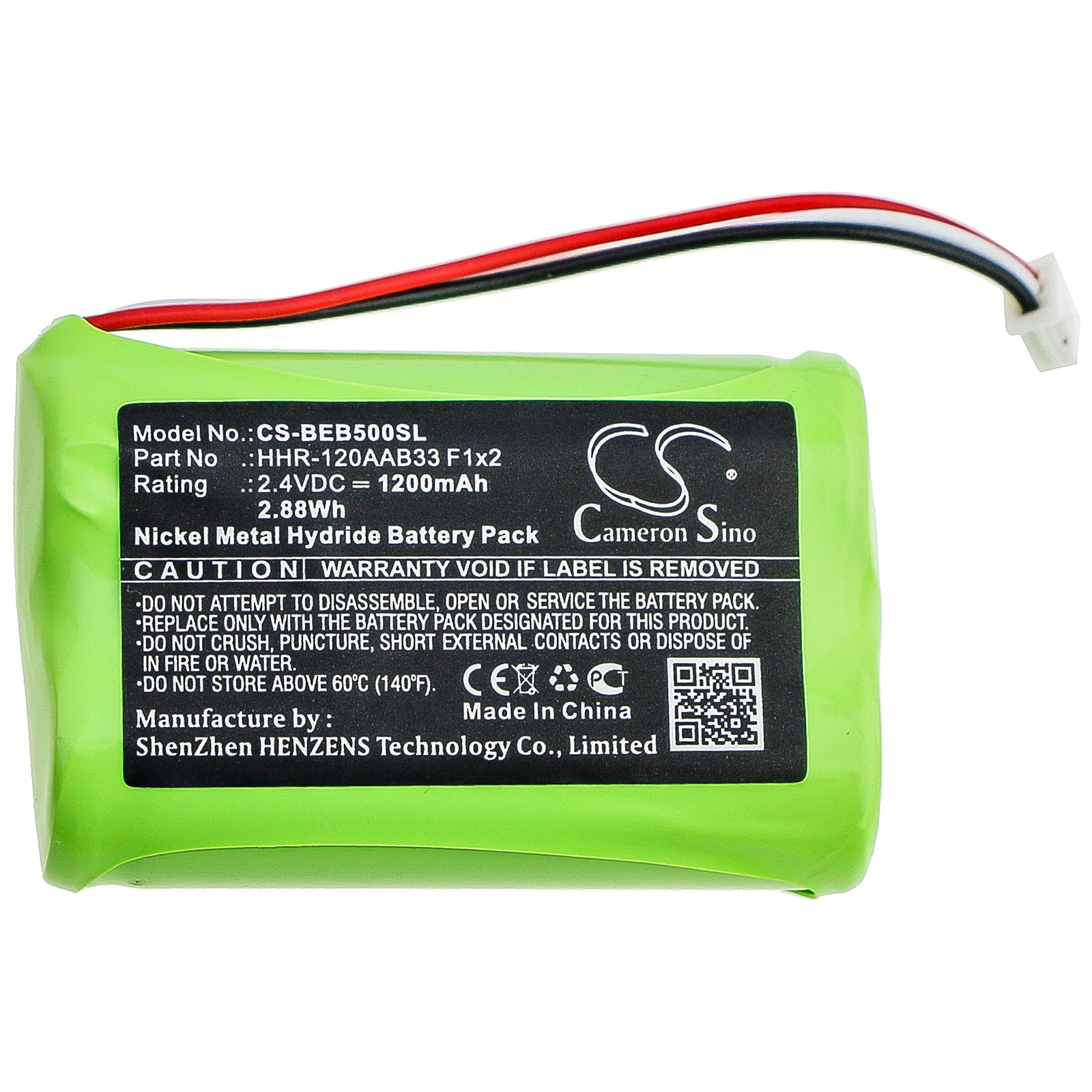 Ni-MH Battery fits Bang & Olufsen, Beo5 2.4V, 1200mAh Remote Control Cameron Sino Technology Limited