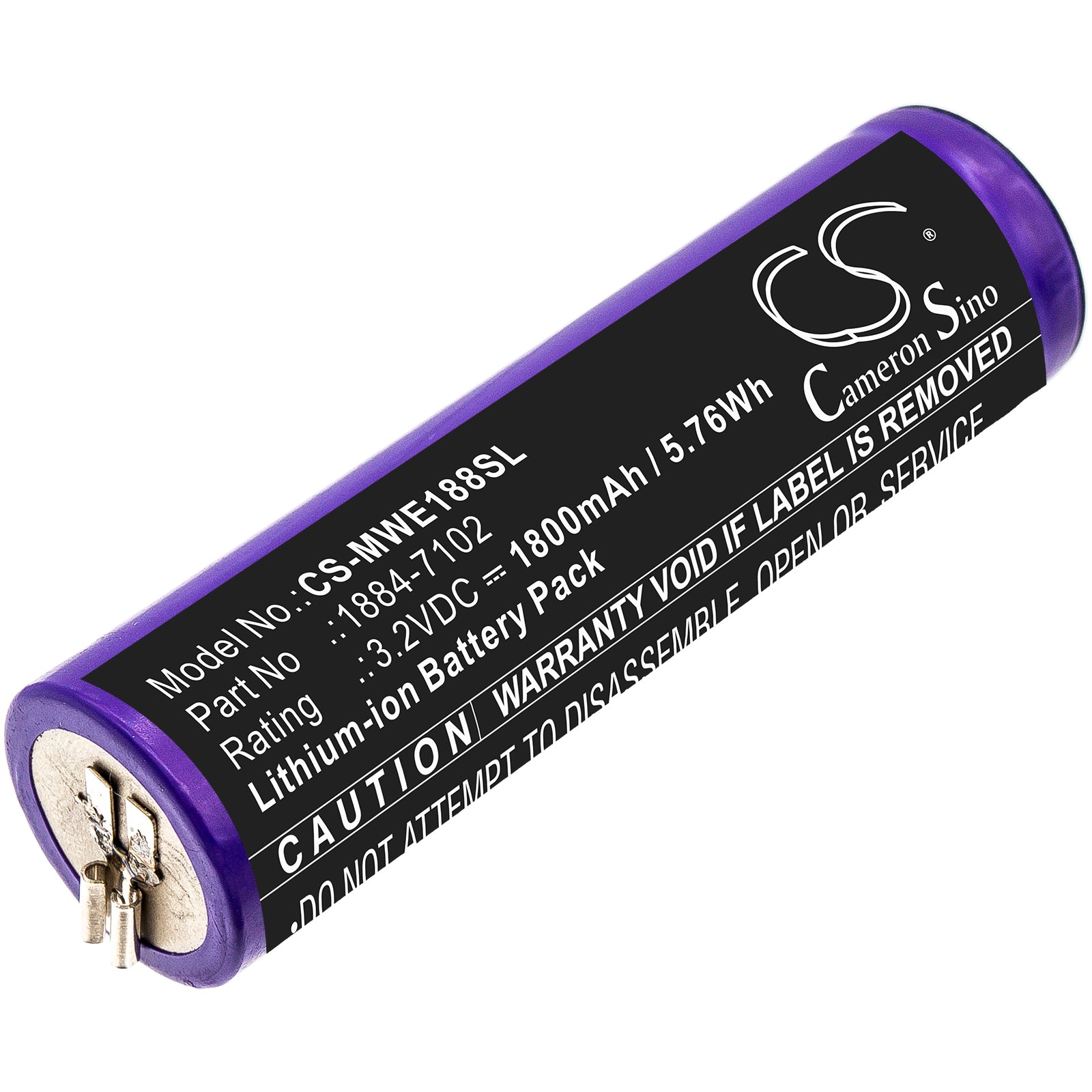 LiFePO4 shaver battery fits Moser, 1884 Li+pro, Ermila 1884, Ermila 1885 3.2V, 1800mAh Shaver Cameron Sino Technology Limited