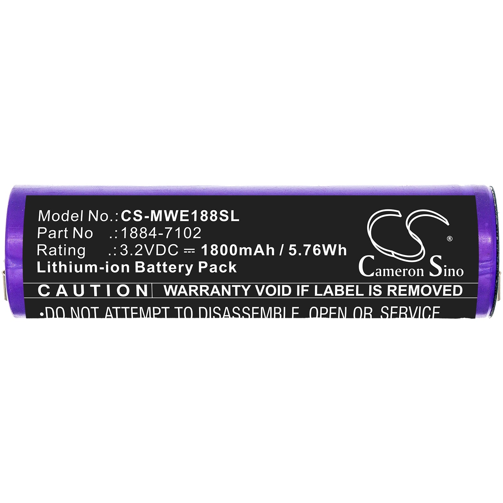 LiFePO4 shaver battery fits Moser, 1884 Li+pro, Ermila 1884, Ermila 1885 3.2V, 1800mAh Shaver Cameron Sino Technology Limited