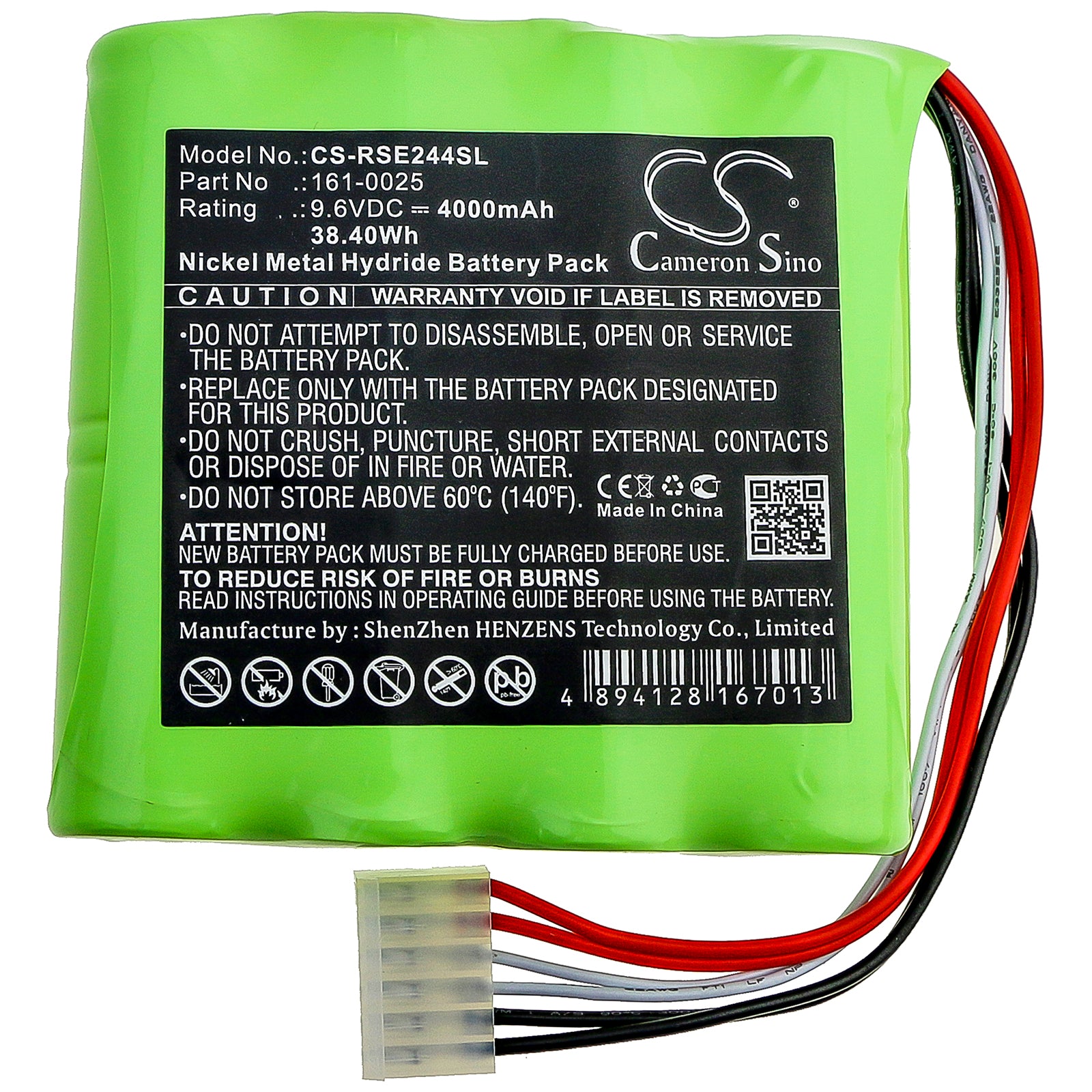 Ni-MH Battery fits Rose, Epg-0244-2 9.6V, 4000mAh Telescope Cameron Sino Technology Limited