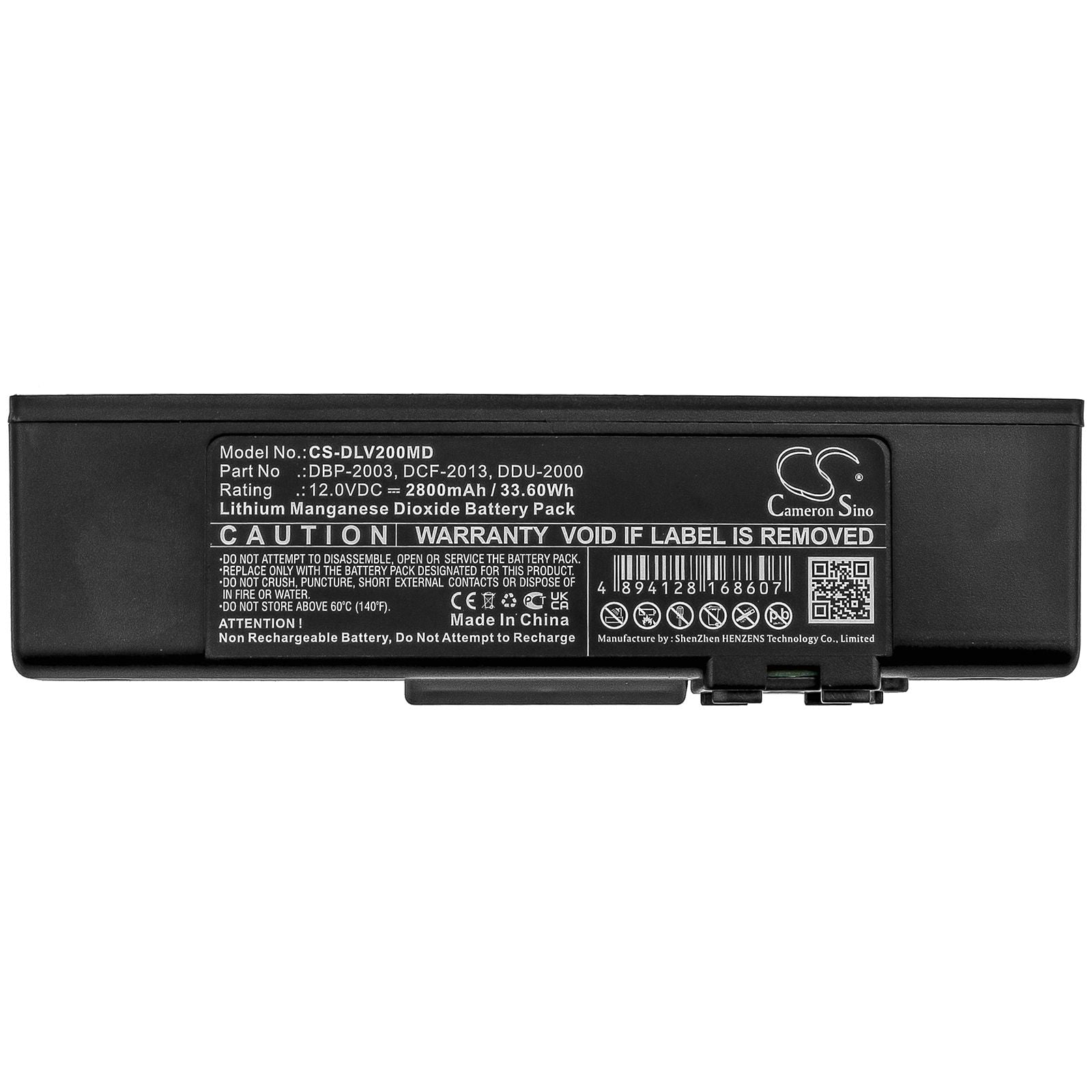 Li-MnO2 Battery fits Defibtech, Lifeline Ecg, Lifeline Pro Aed, Lifeline View 12.0V, 2800mAh Industrial Cameron Sino Technology Limited