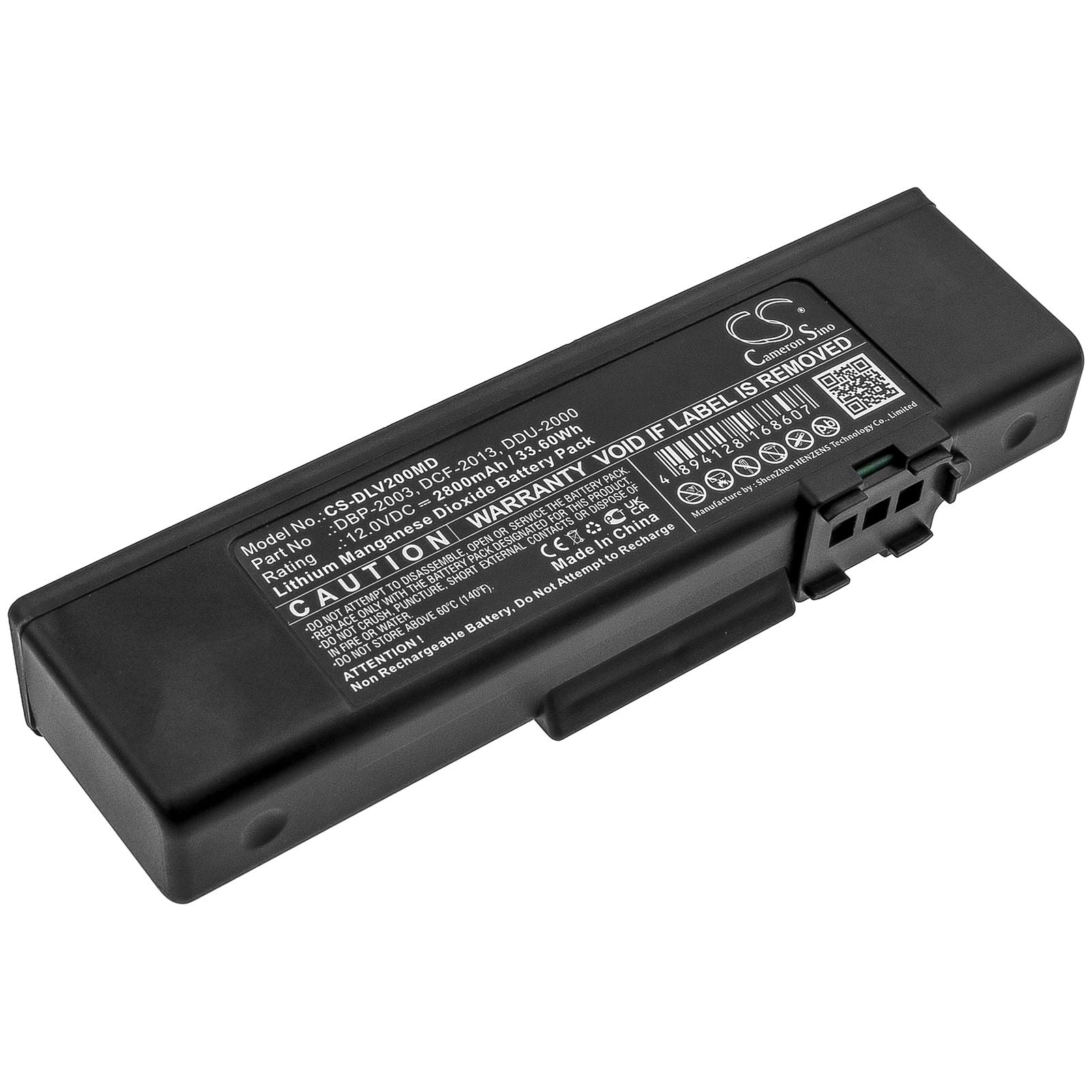 Li-MnO2 Battery fits Defibtech, Lifeline Ecg, Lifeline Pro Aed, Lifeline View 12.0V, 2800mAh Industrial Cameron Sino Technology Limited