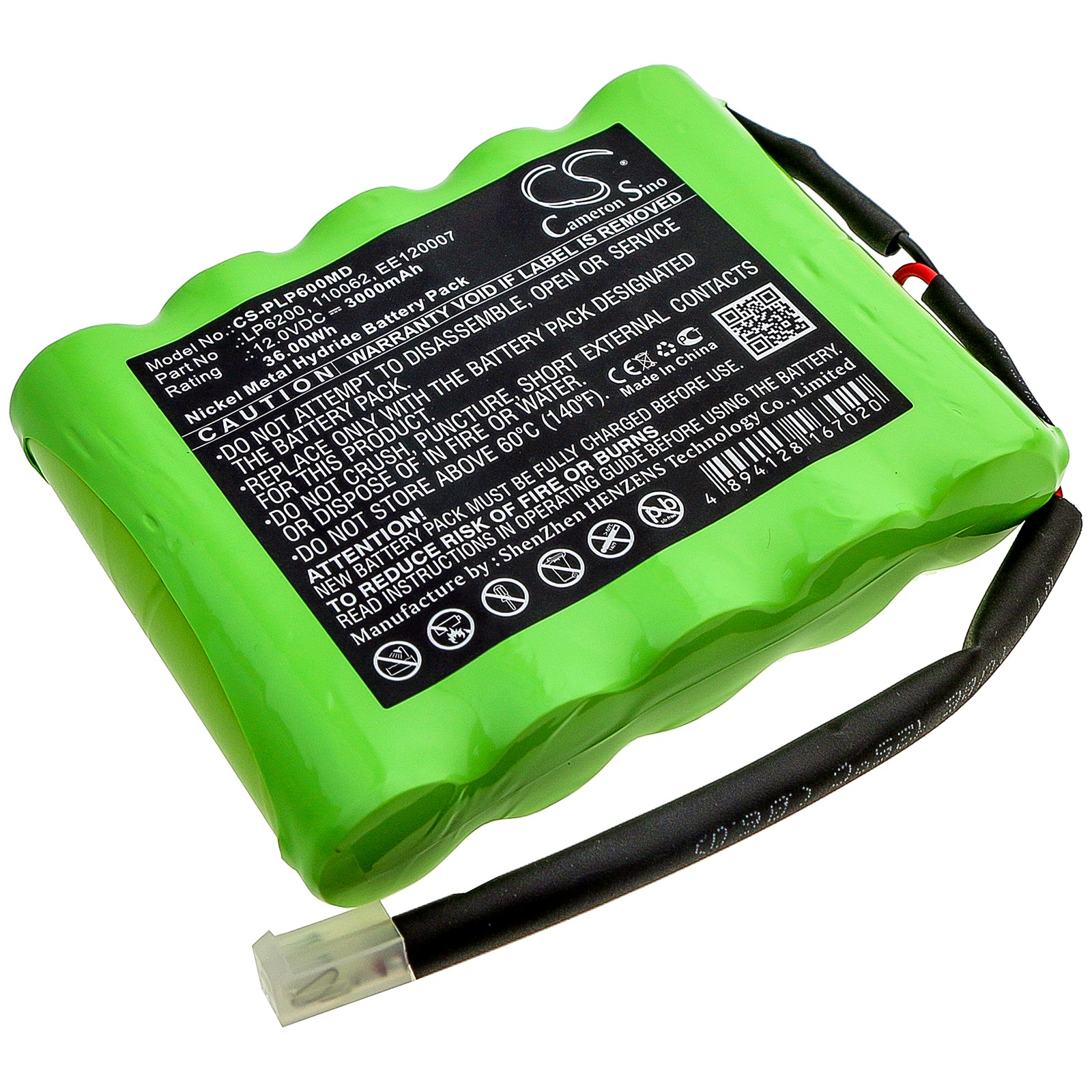 Li-MnO2 Battery fits Saverone, Automatic, D, P 27.0V, 1400mAh Medical Cameron Sino Technology Limited