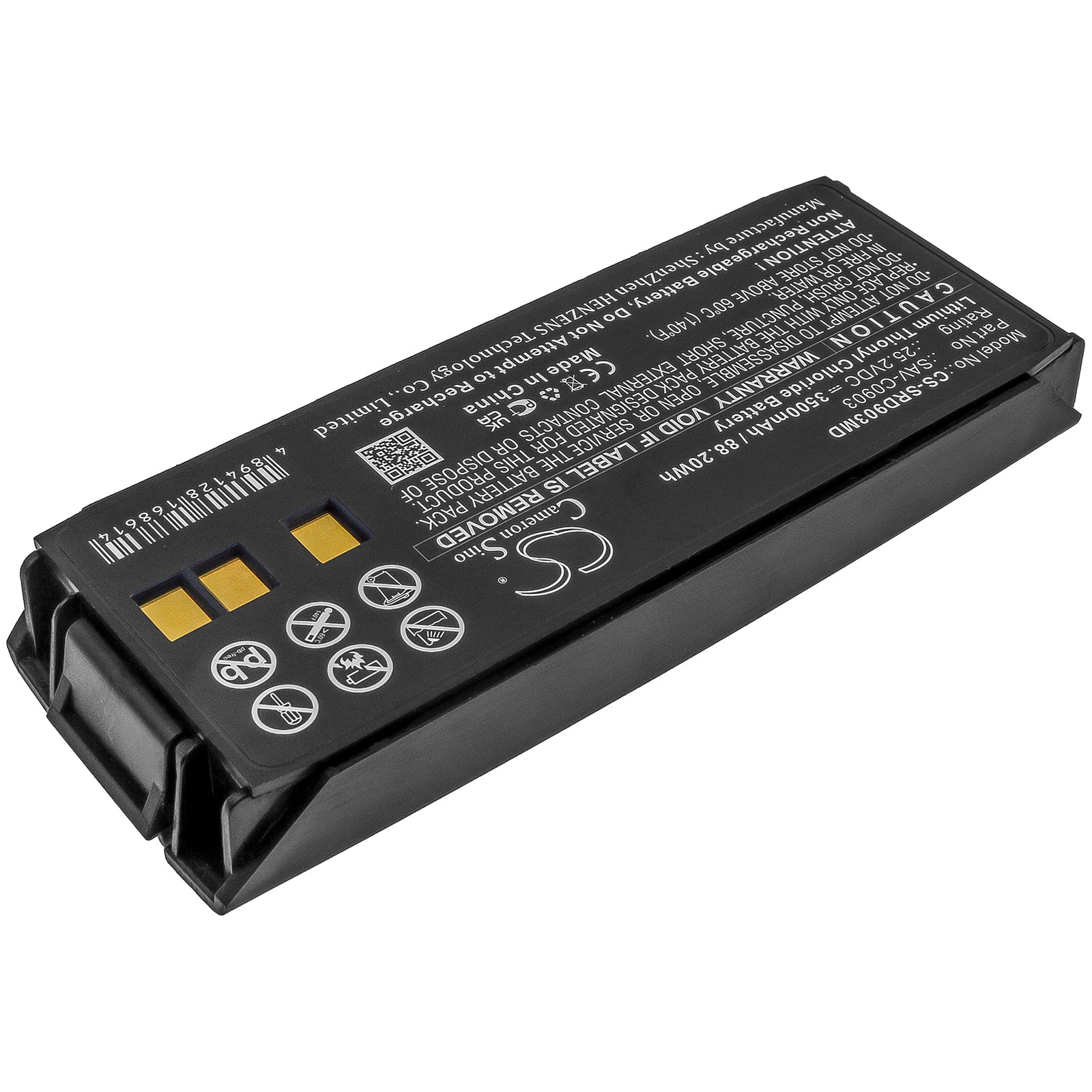 Li-SOCl2 Battery fits Saverone, Automatic, D, P 25.2V, 3500mAh Medical Cameron Sino Technology Limited