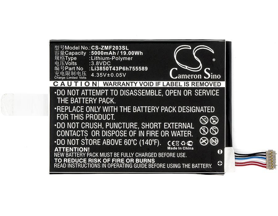 Li-Polymer Battery fits Softbank, 203z, Gl09p, Zte 3.8V, 5000mAh Hotspot Cameron Sino Technology Limited