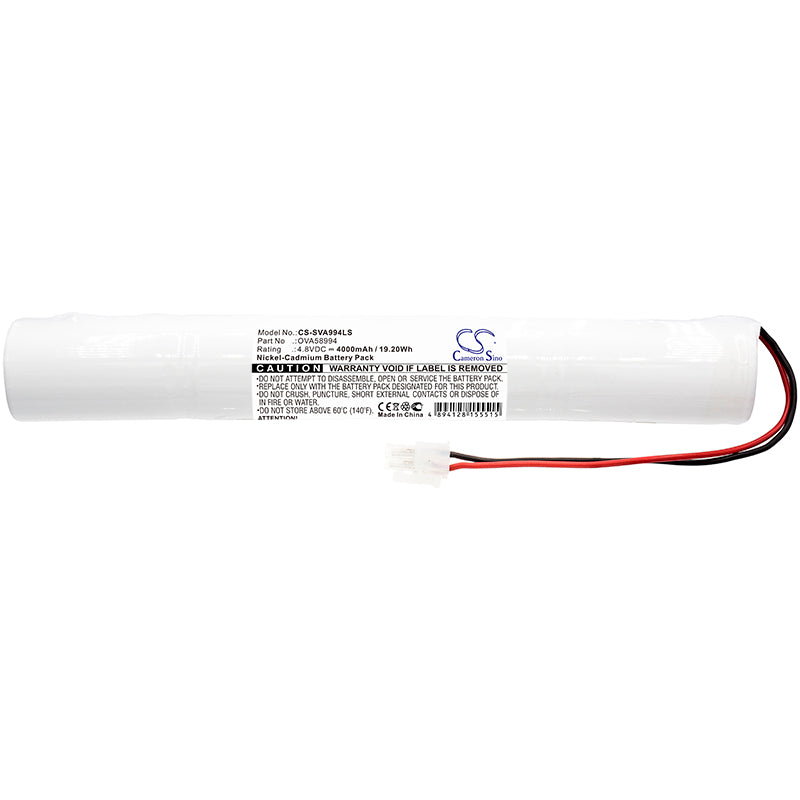 Ni-CD Battery fits Schneider, Exiway Class, Exiway One, Exiway Plus 4.8V, 4000mAh Emergency Lighting Cameron Sino Technology Limited