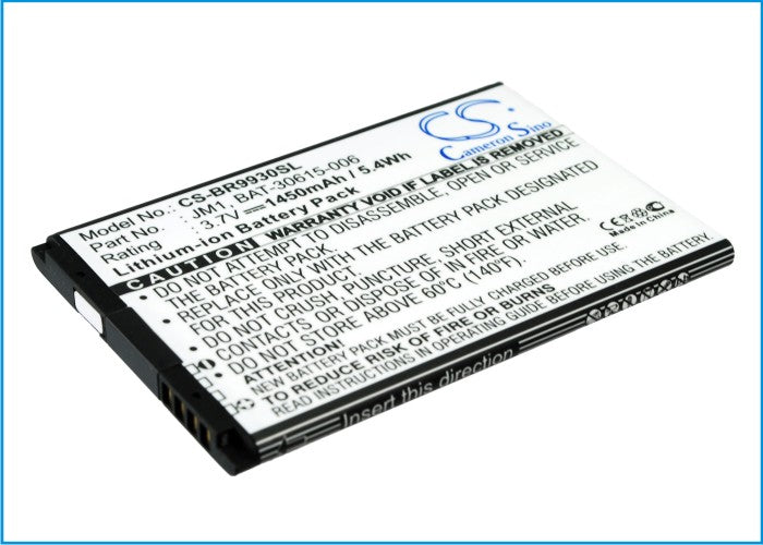 Li-Polymer Battery fits Blackberry, Bold 9900, Bold 9930, Bold Touch 9900 3.7V, 1450mAh Communications Cameron Sino Technology Limited