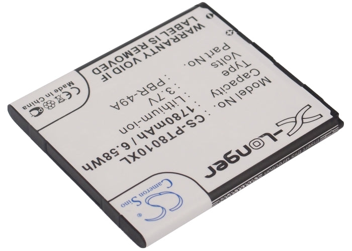 Li-ion Battery fits Pantech, Flex, P8010 3.7V, 1780mAh Communications Cameron Sino Technology Limited