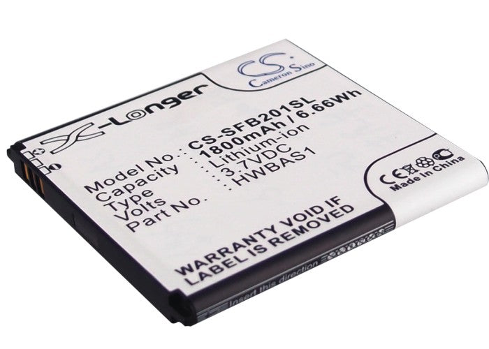 Li-Polymer Battery fits Softbank, 201hw 3.7V, 1800mAh Communications Cameron Sino Technology Limited (Suspended)