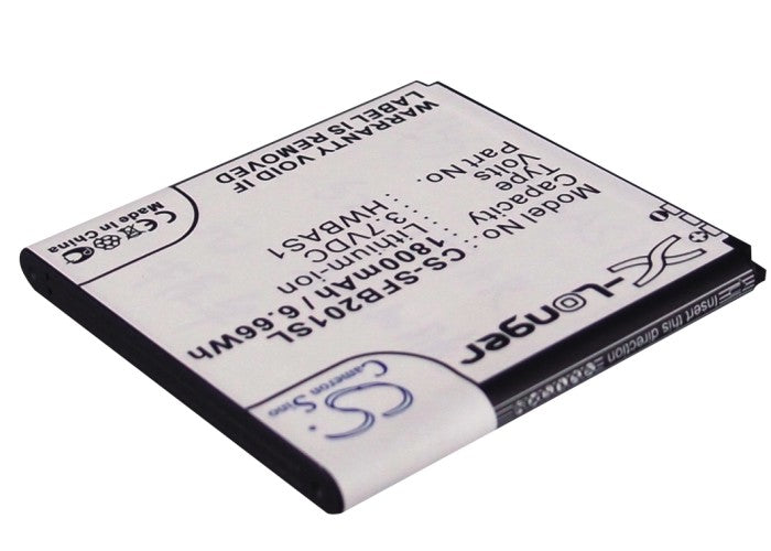 Li-Polymer Battery fits Softbank, 201hw 3.7V, 1800mAh Communications Cameron Sino Technology Limited (Suspended)