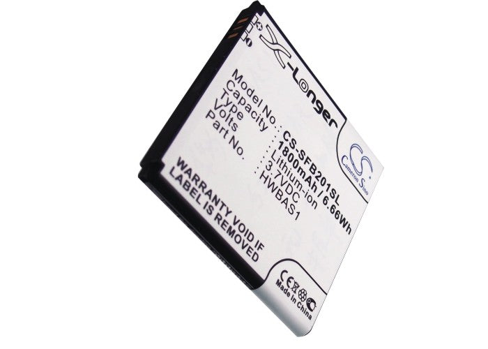 Li-Polymer Battery fits Huawei 3.7V, 1800mAh Communications Cameron Sino Technology Limited