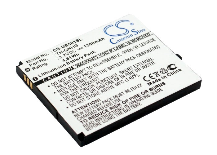 Li-ion Battery fits Ubiquio, 501 3.7V, 1300mAh Computer Cameron Sino Technology Limited