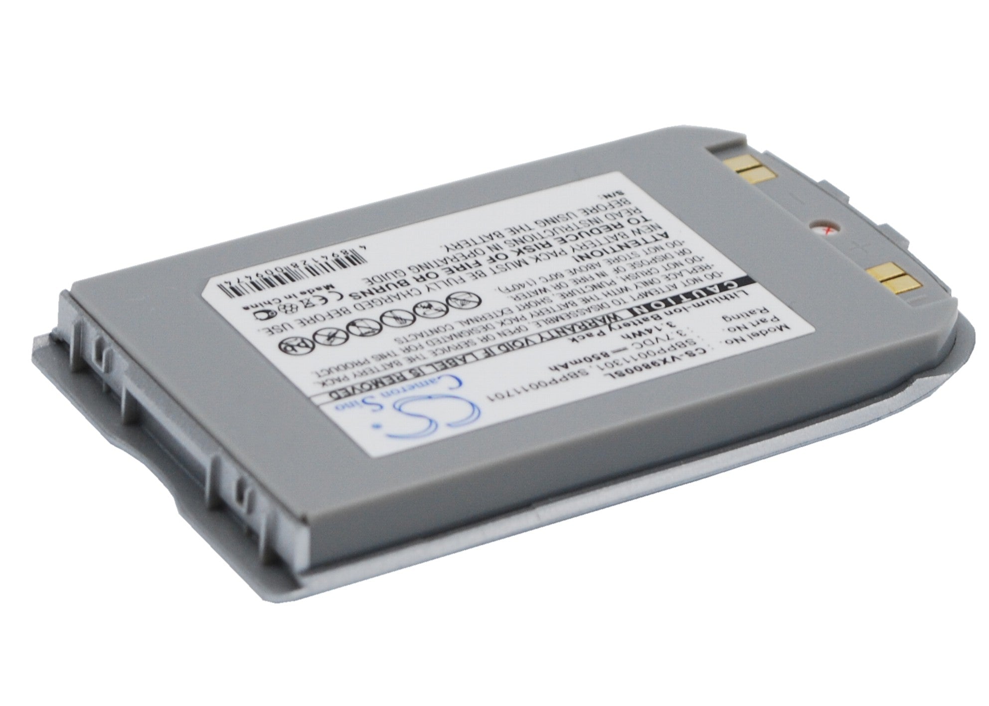 Li-ion Battery fits Lg, V, Vx9800, Vx-9800 3.7V, 850mAh Mobile & SmartPhone Cameron Sino Technology Limited