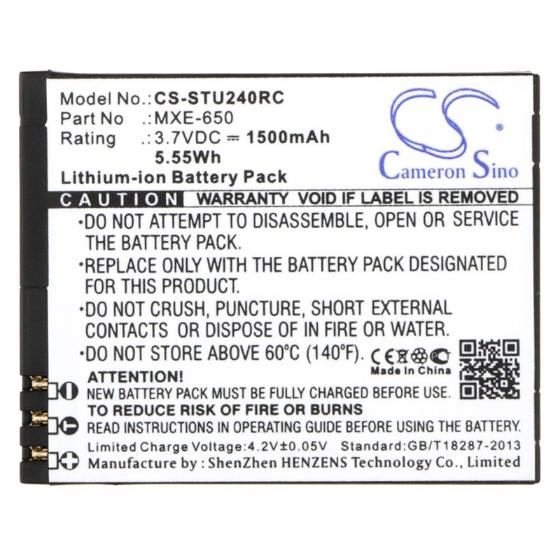 Li-ion Battery fits Straight Talk, Umx U240c, Tracfone, Wireless U240c 3.7V, 1500mAh Hotspot Cameron Sino Technology Limited